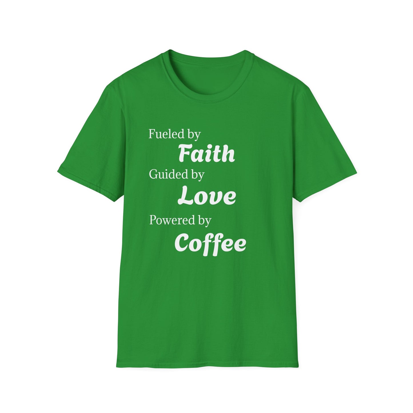 Faith Love Coffee T-Shirt – Unisex Soft-Style Tee