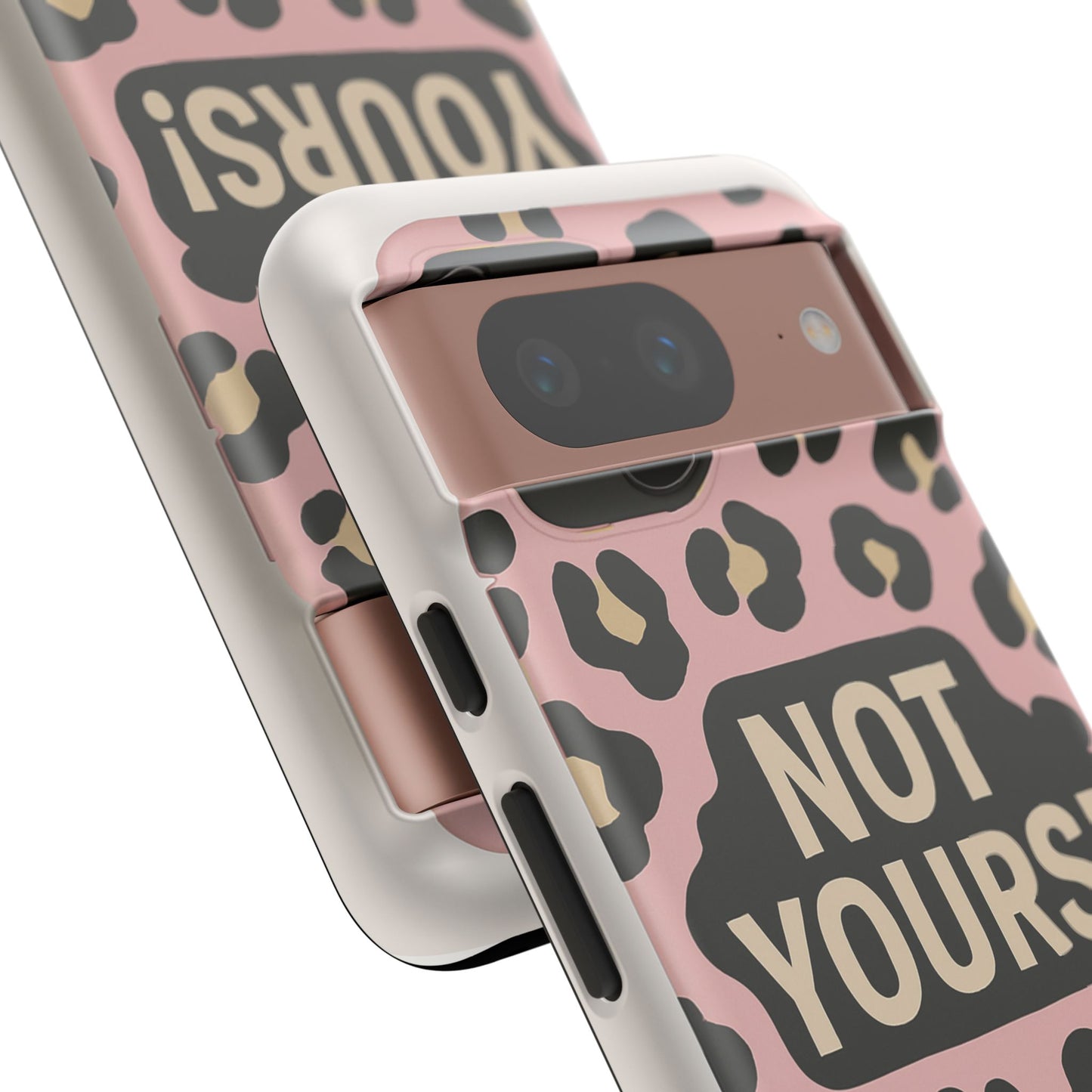 Leopard Tough Case – Trendy Dual-Layer Phone Cover with Humorous Design