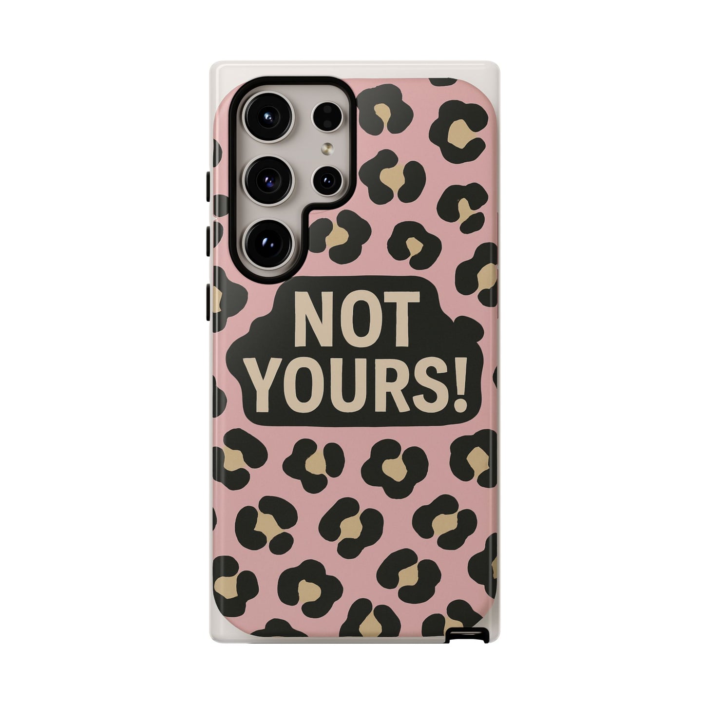 Leopard Tough Case – Trendy Dual-Layer Phone Cover with Humorous Design
