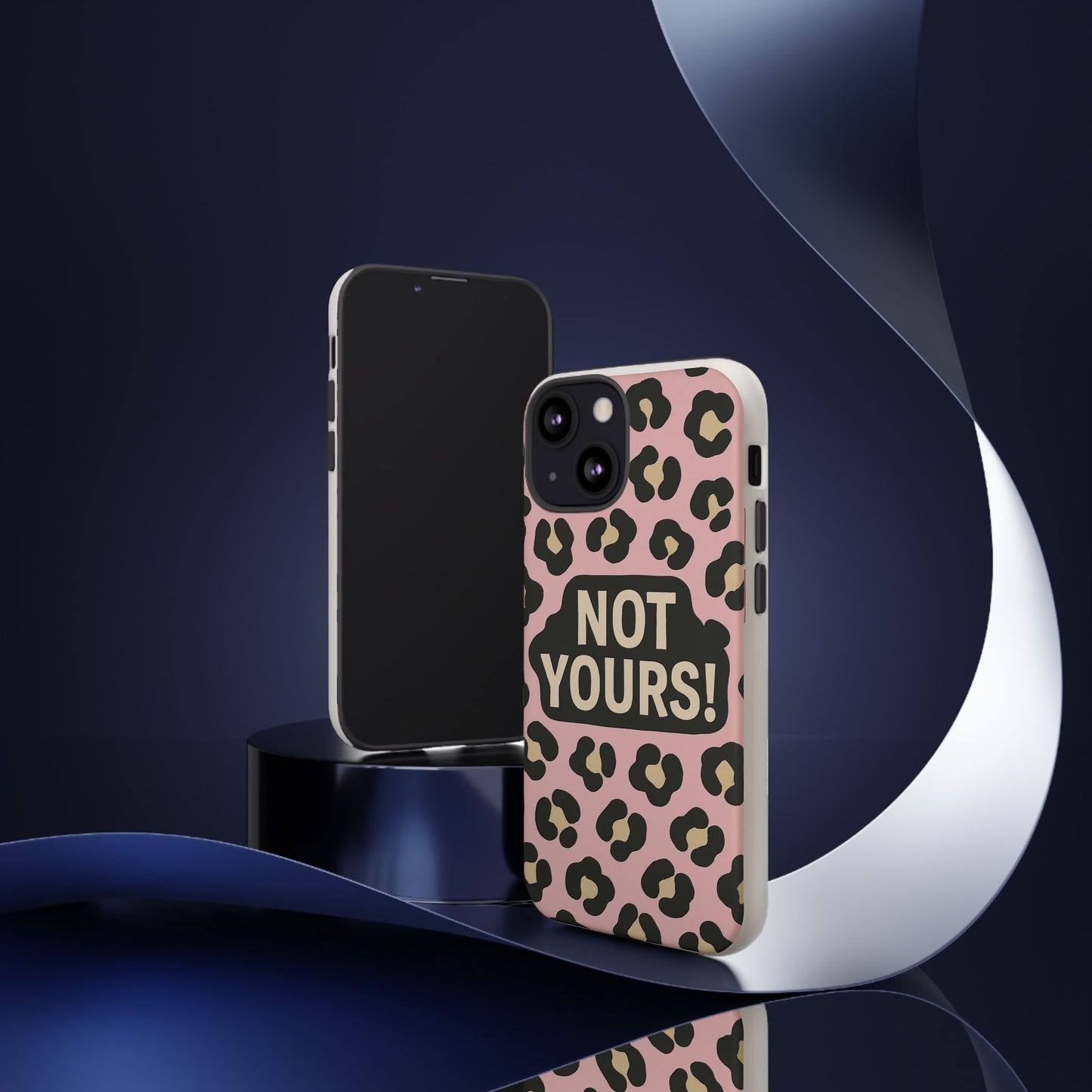 Leopard Tough Case – Trendy Dual-Layer Phone Cover with Humorous Design