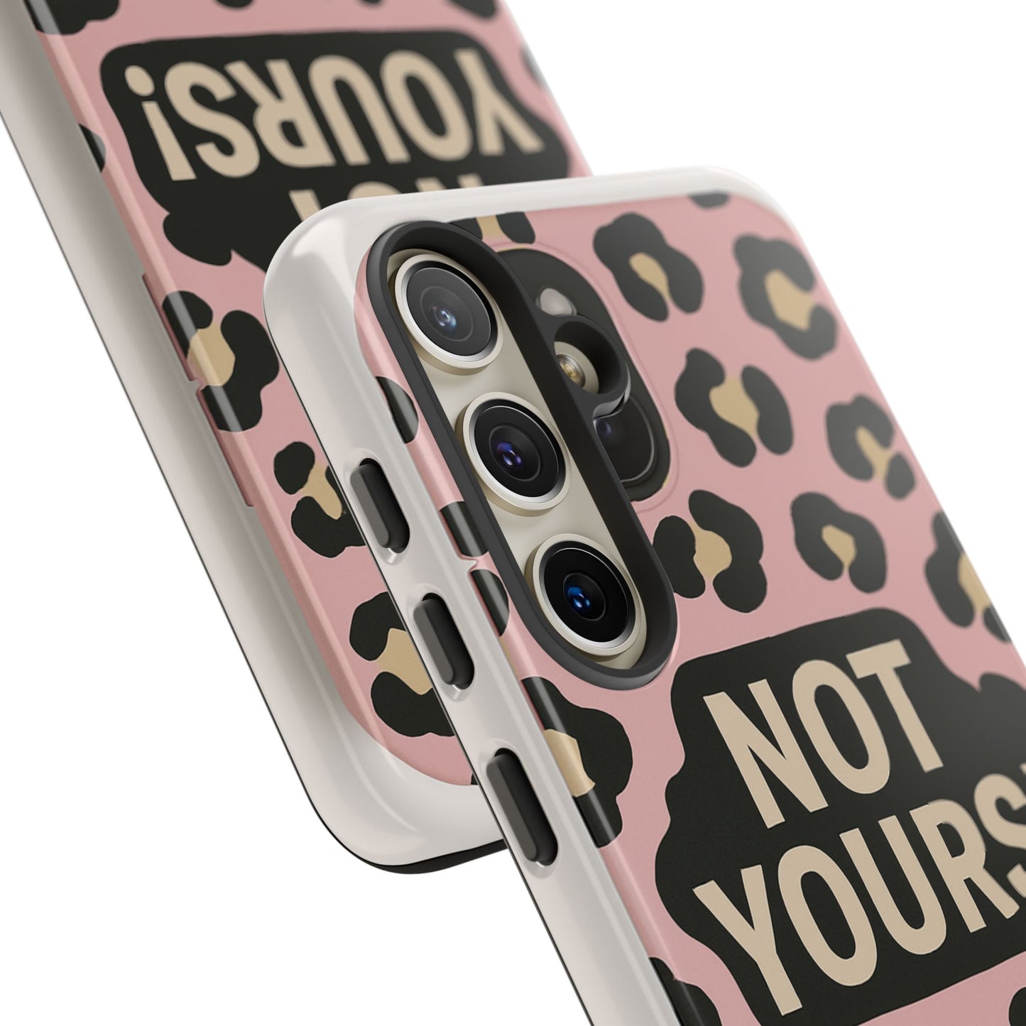 Leopard Tough Case – Trendy Dual-Layer Phone Cover with Humorous Design