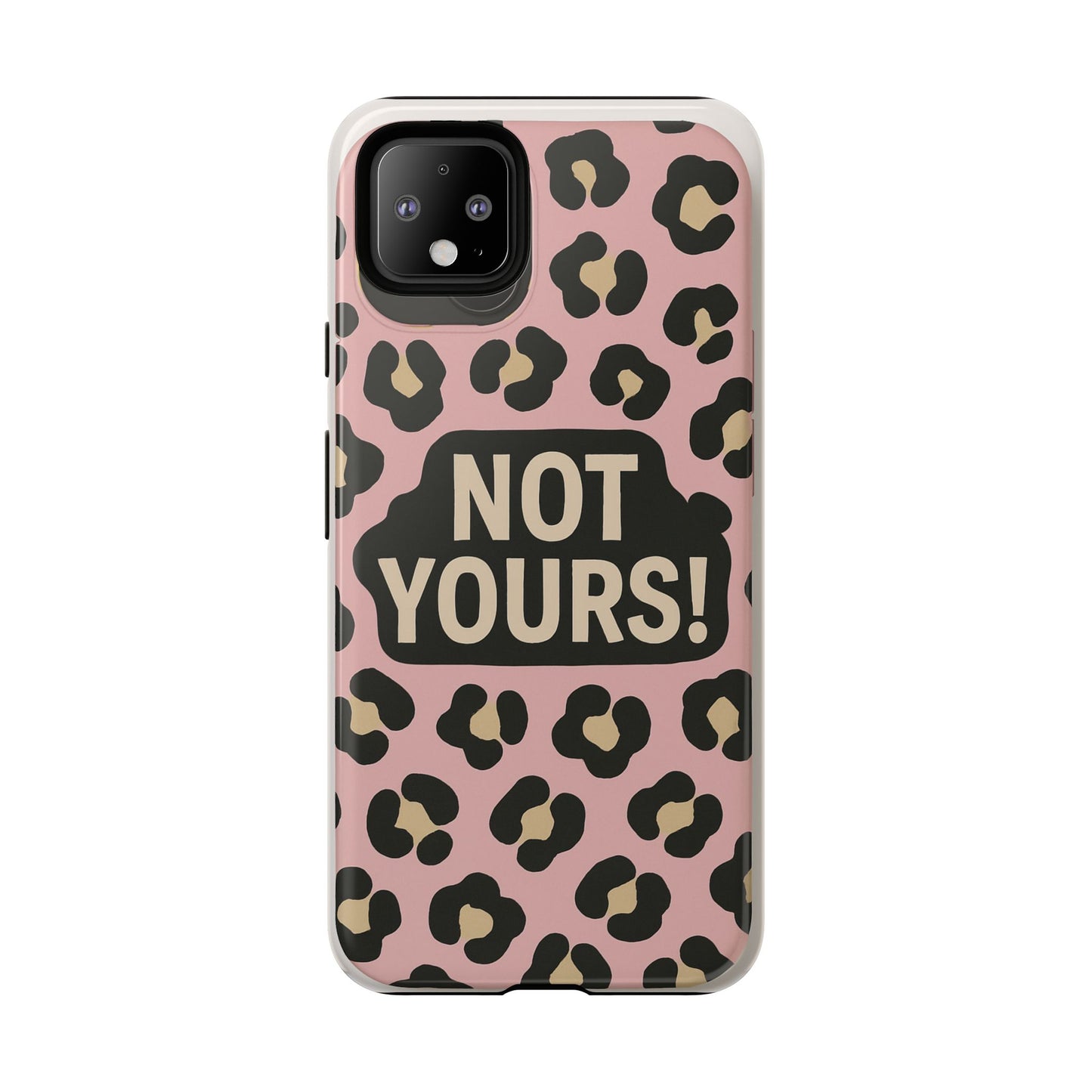 Leopard Tough Case – Trendy Dual-Layer Phone Cover with Humorous Design