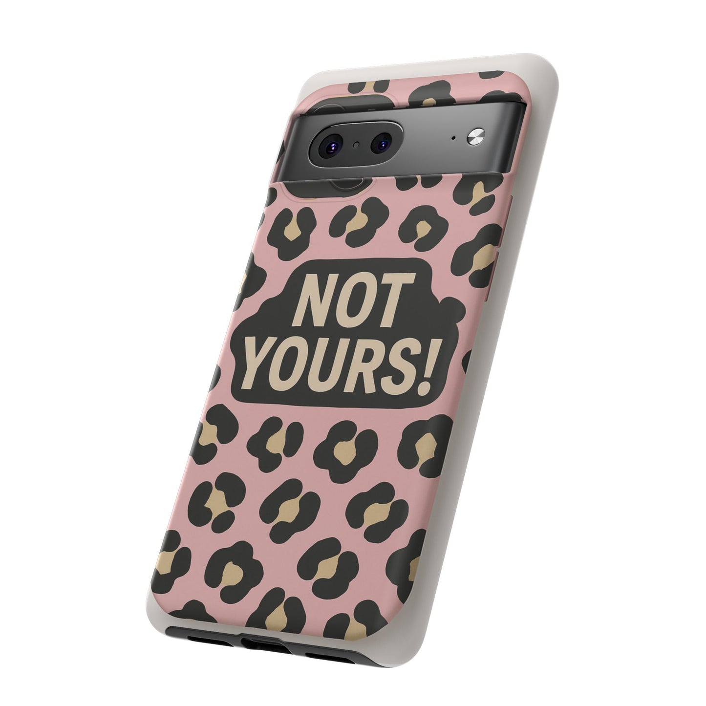 Leopard Tough Case – Trendy Dual-Layer Phone Cover with Humorous Design