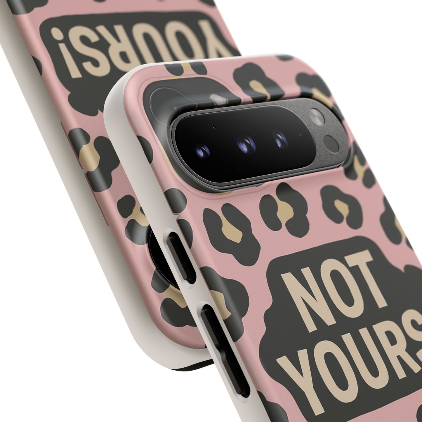 Leopard Tough Case – Trendy Dual-Layer Phone Cover with Humorous Design
