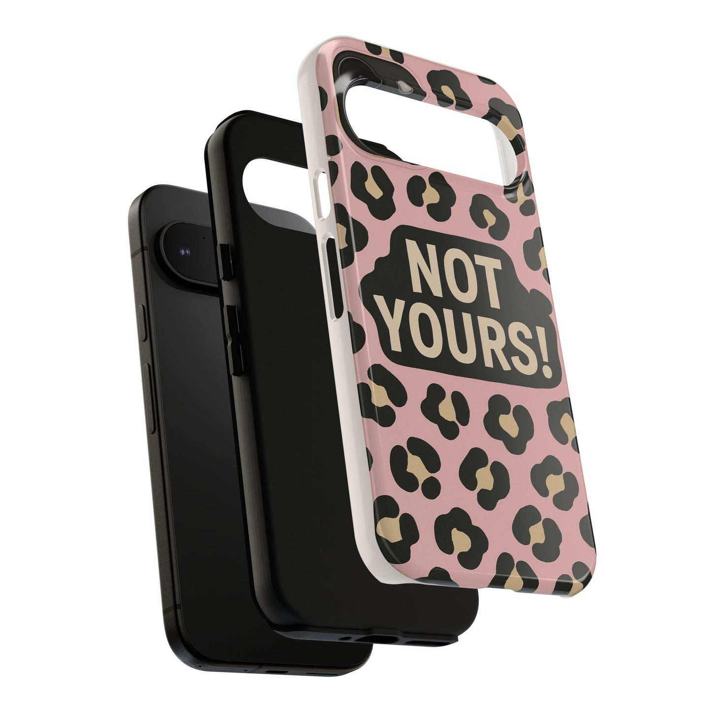 Leopard Tough Case – Trendy Dual-Layer Phone Cover with Humorous Design