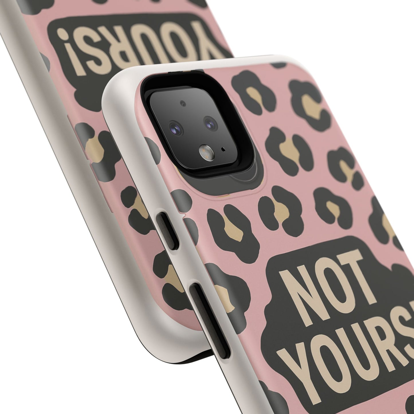 Leopard Tough Case – Trendy Dual-Layer Phone Cover with Humorous Design