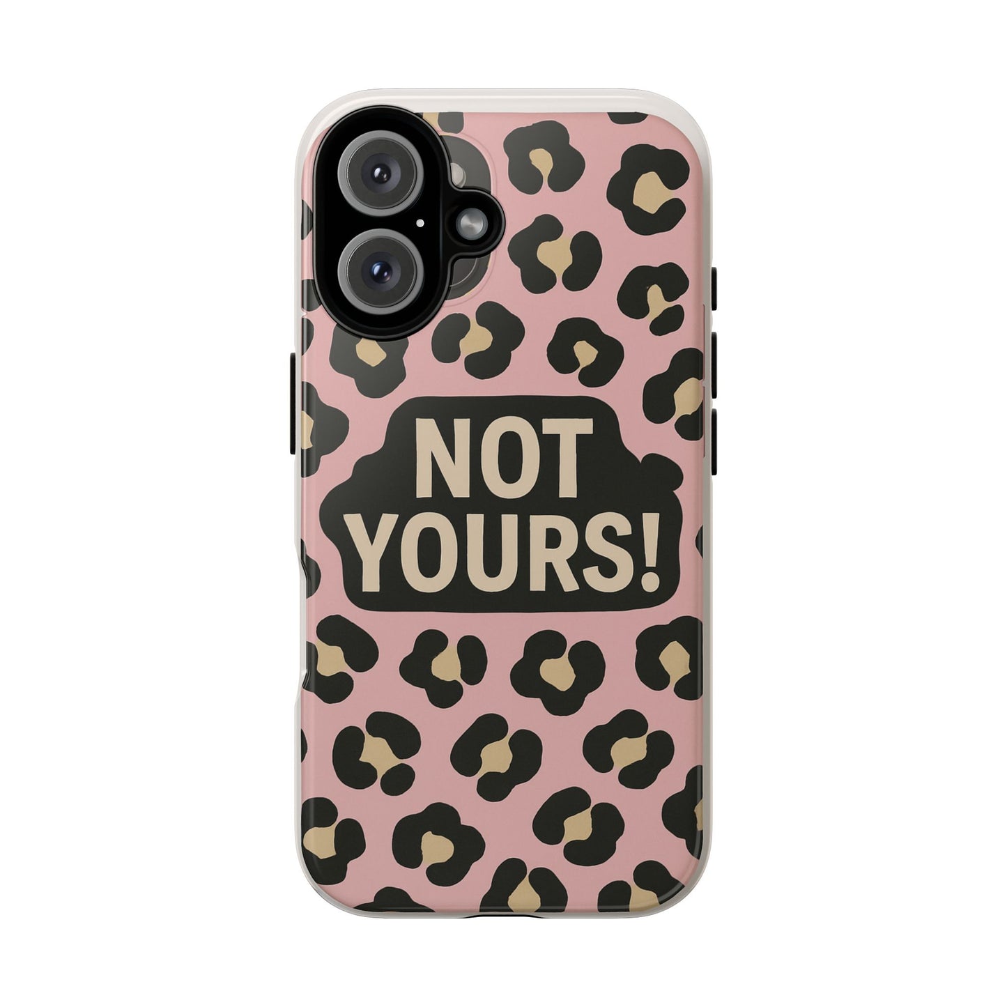 Leopard Tough Case – Trendy Dual-Layer Phone Cover with Humorous Design