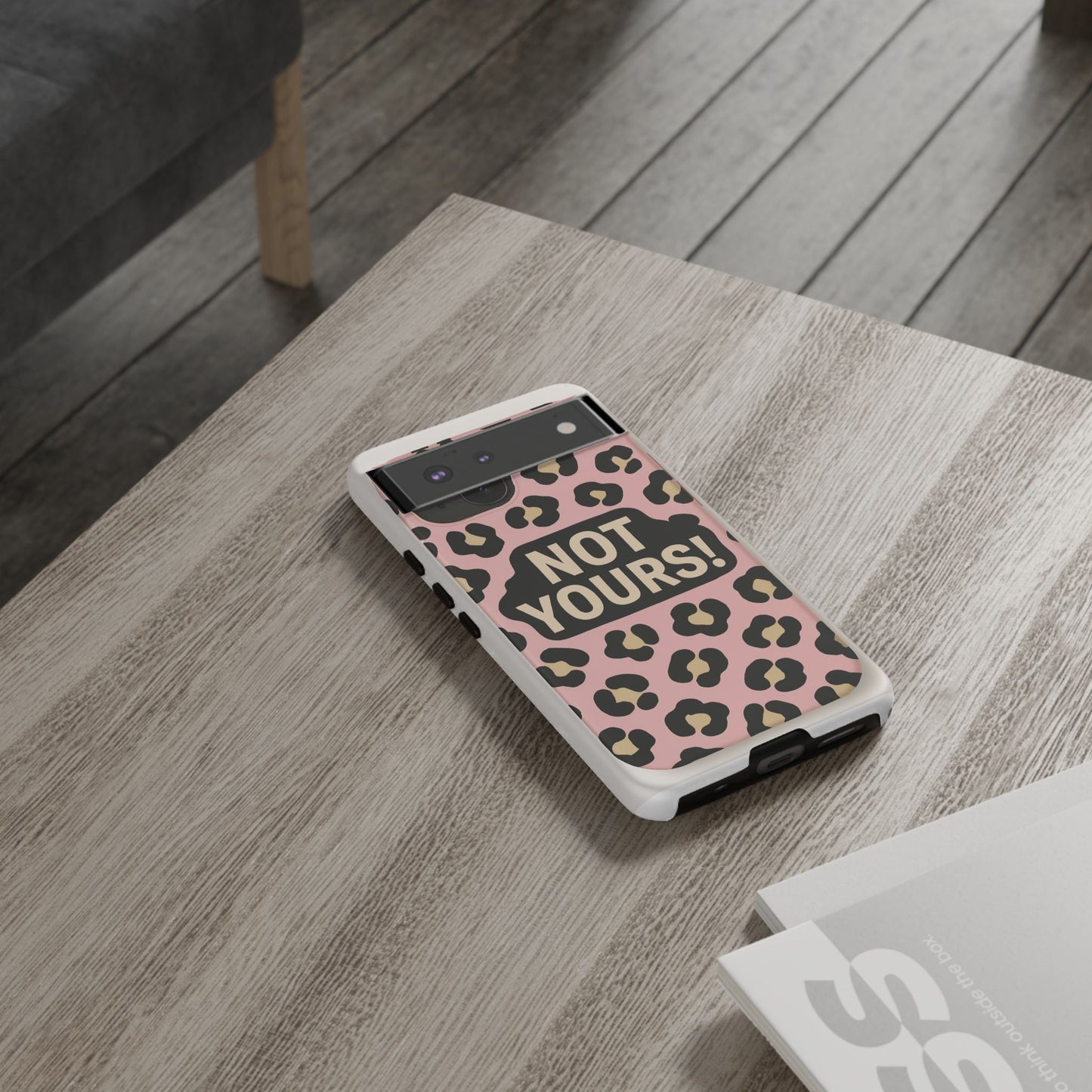 Leopard Tough Case – Trendy Dual-Layer Phone Cover with Humorous Design