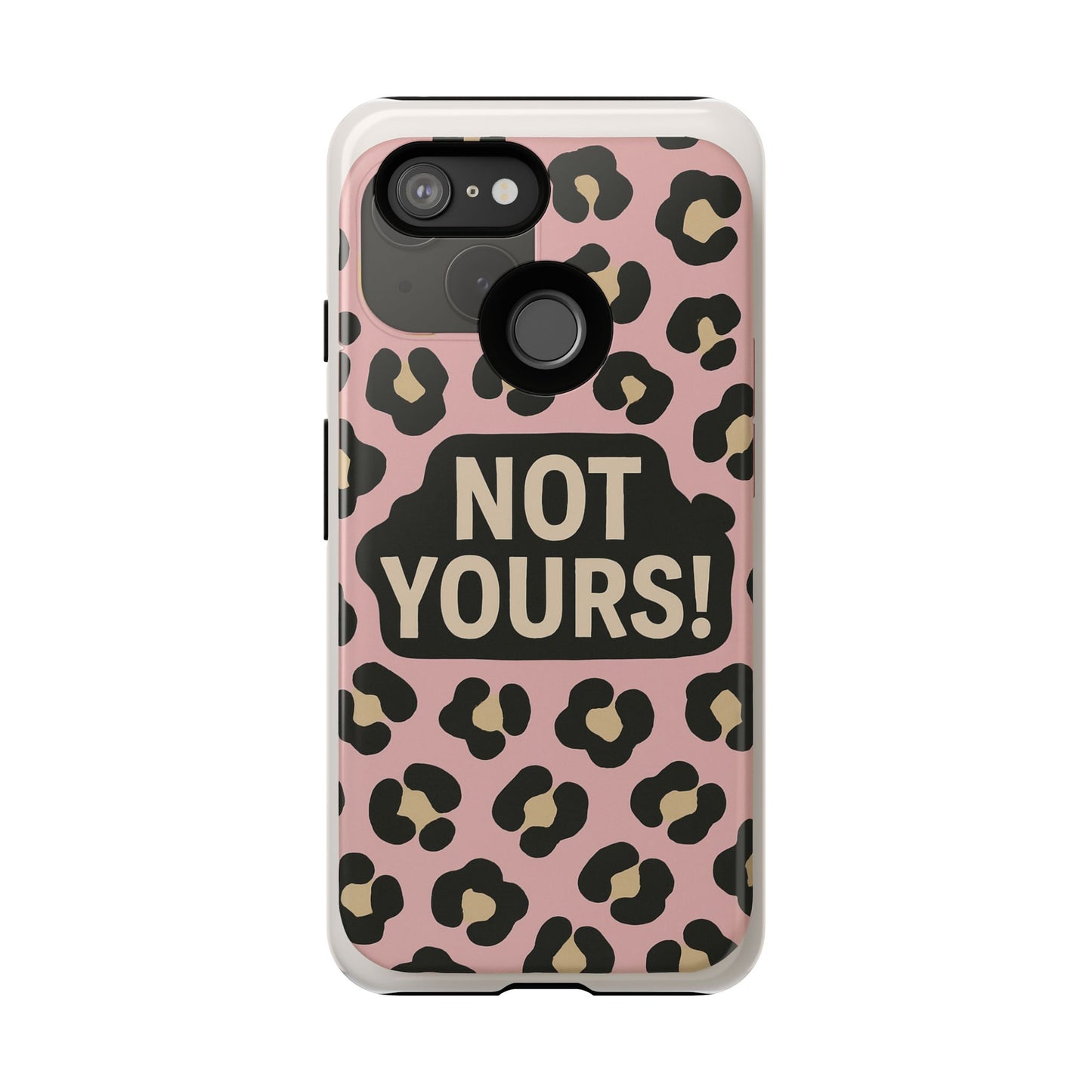 Leopard Tough Case – Trendy Dual-Layer Phone Cover with Humorous Design