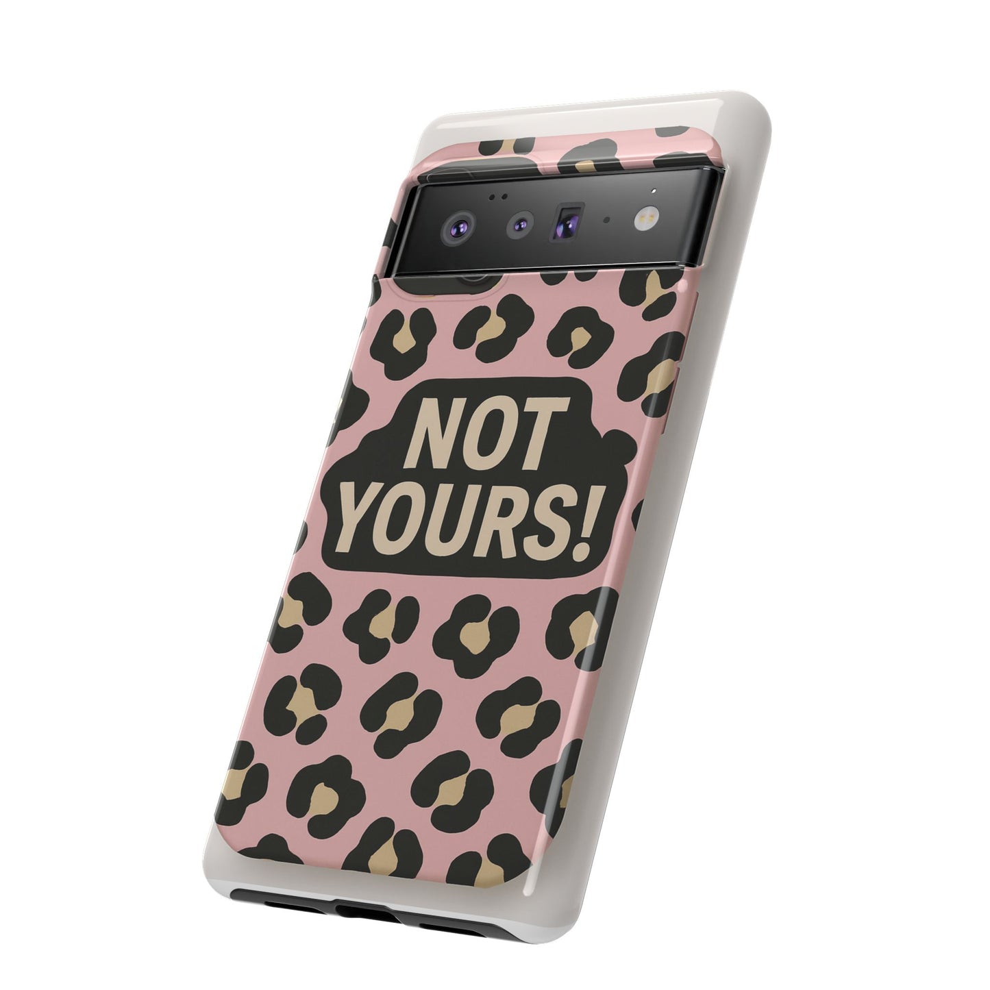 Leopard Tough Case – Trendy Dual-Layer Phone Cover with Humorous Design