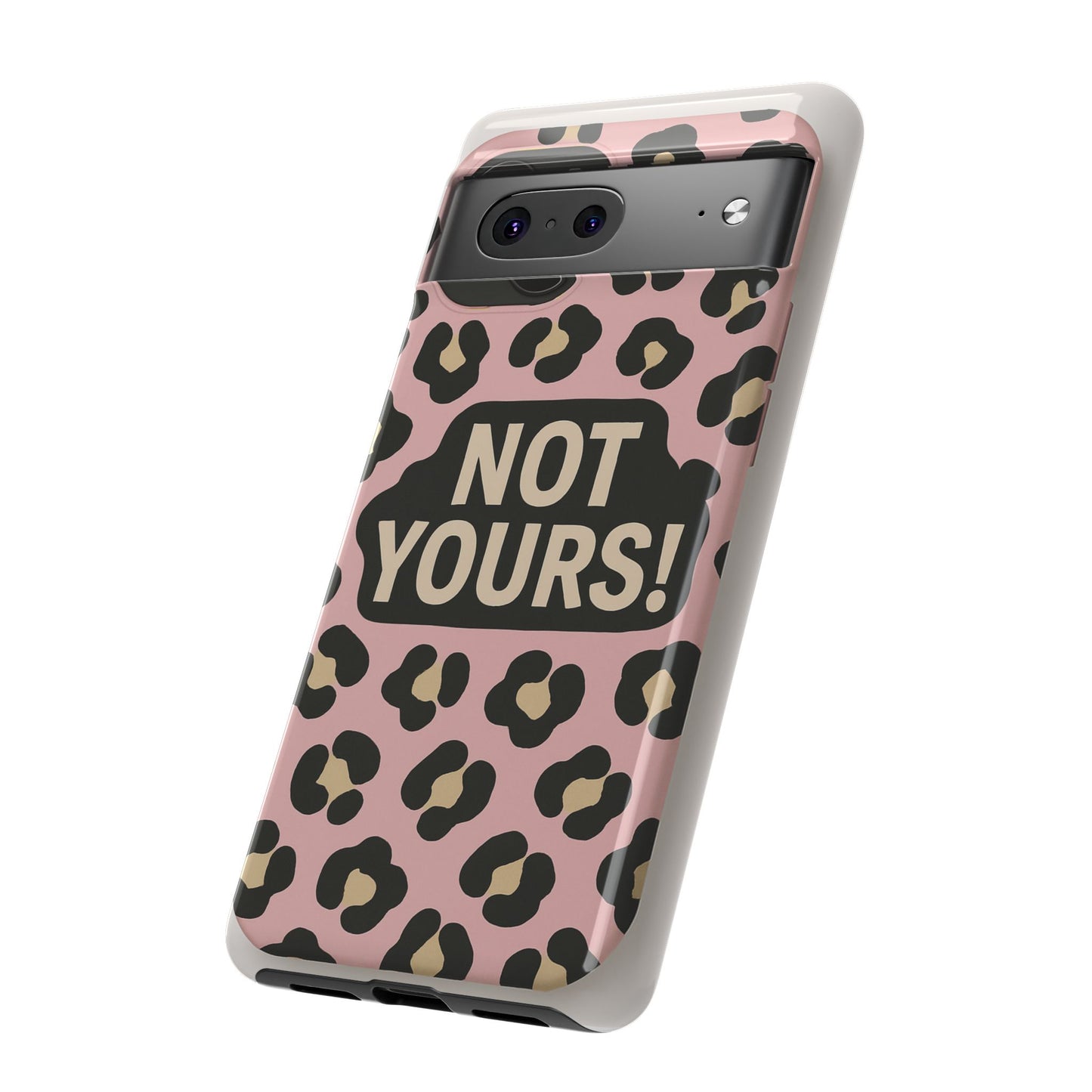 Leopard Tough Case – Trendy Dual-Layer Phone Cover with Humorous Design