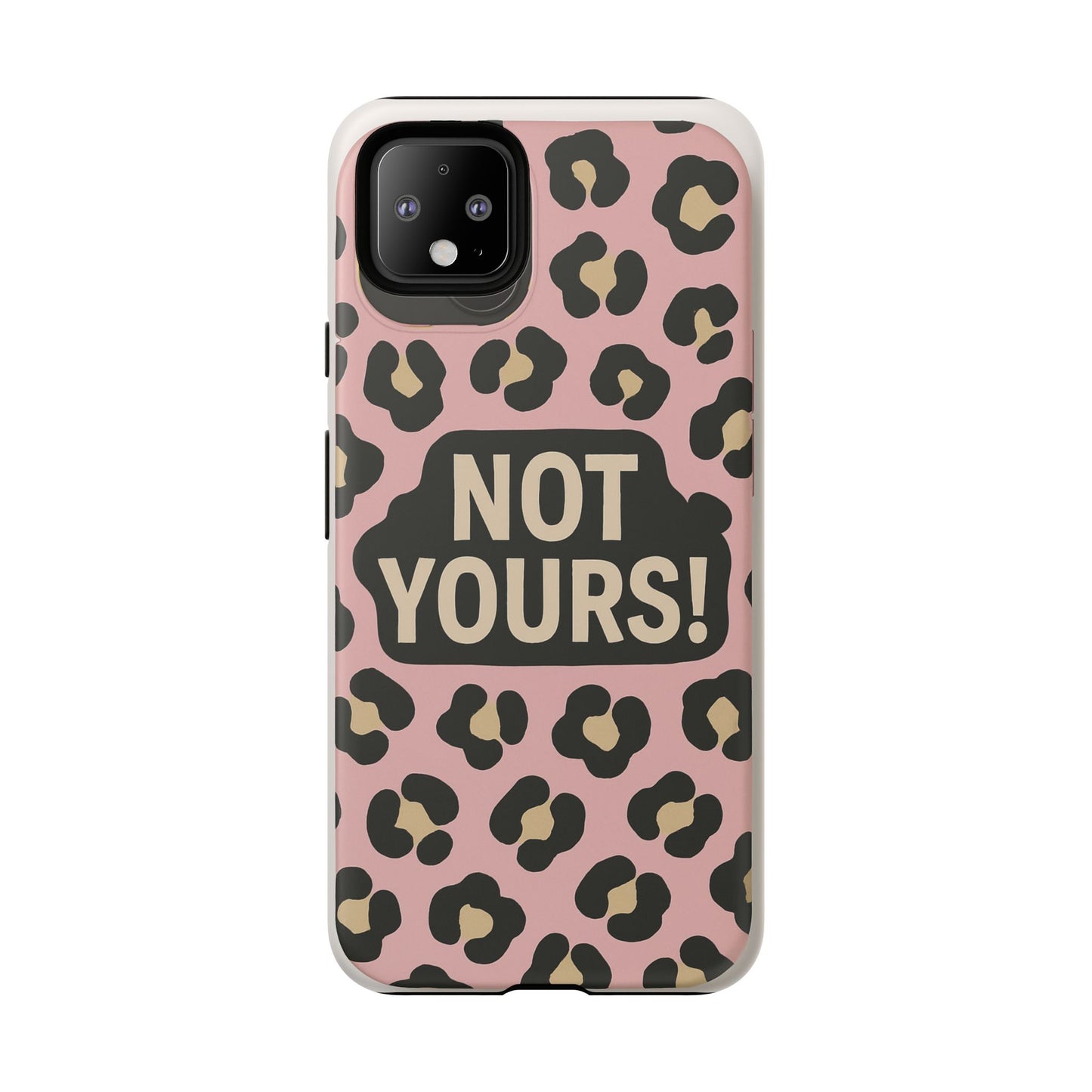 Leopard Tough Case – Trendy Dual-Layer Phone Cover with Humorous Design