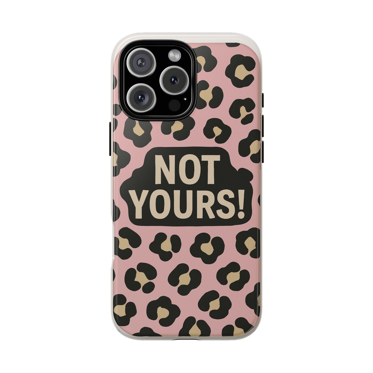 Leopard Tough Case – Trendy Dual-Layer Phone Cover with Humorous Design