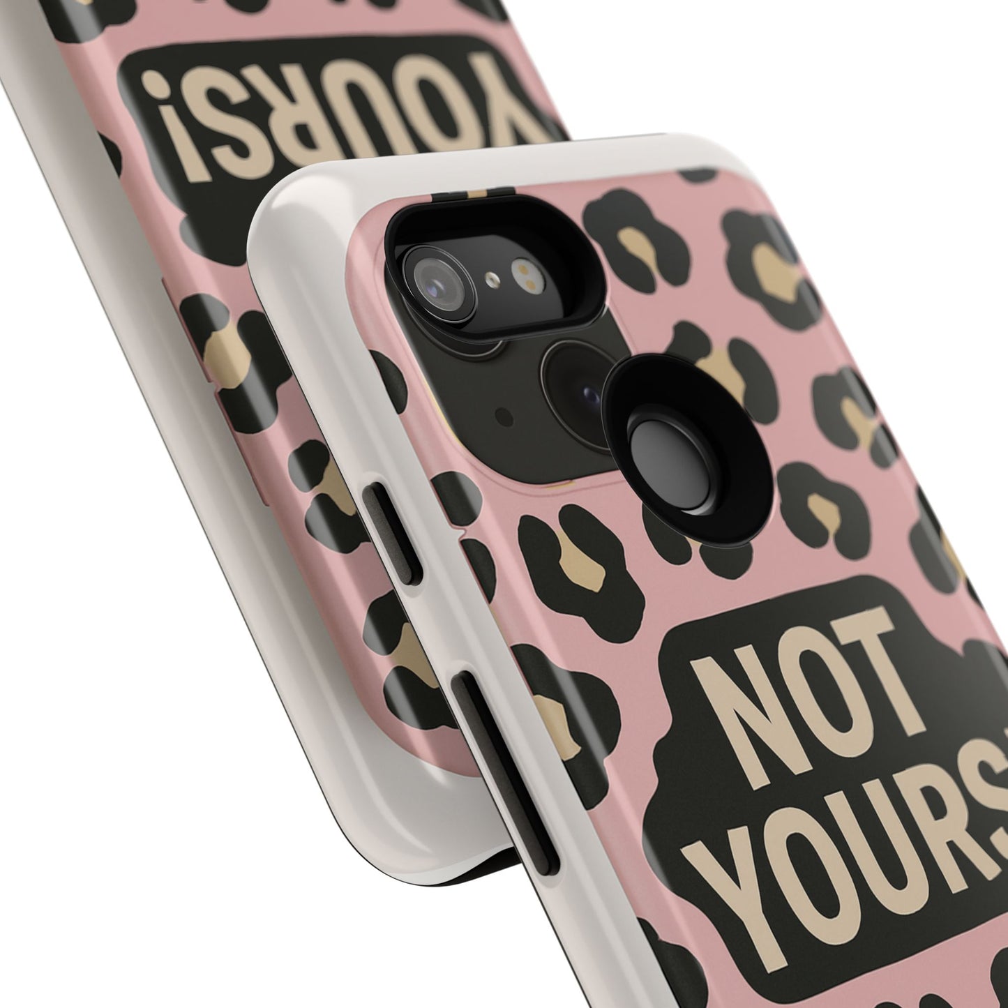 Leopard Tough Case – Trendy Dual-Layer Phone Cover with Humorous Design