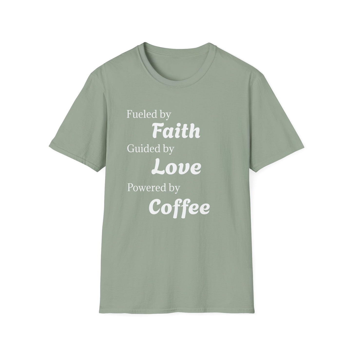 Faith Love Coffee T-Shirt – Unisex Soft-Style Tee