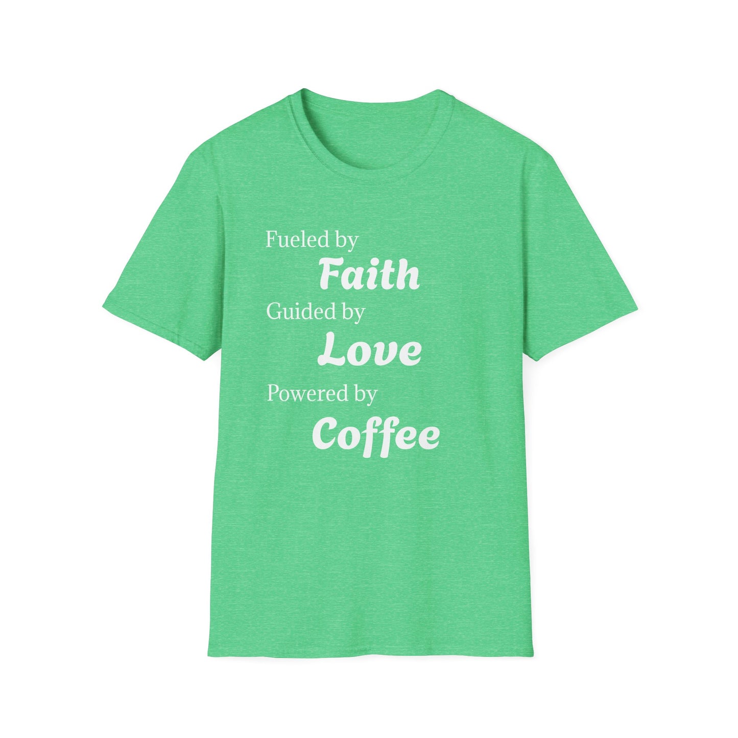 Faith Love Coffee T-Shirt – Unisex Soft-Style Tee
