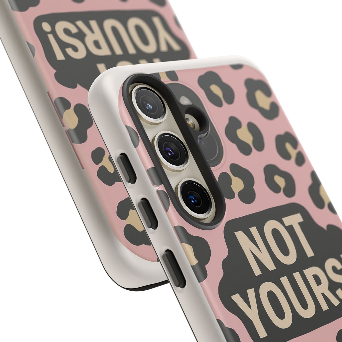 Leopard Tough Case – Trendy Dual-Layer Phone Cover with Humorous Design