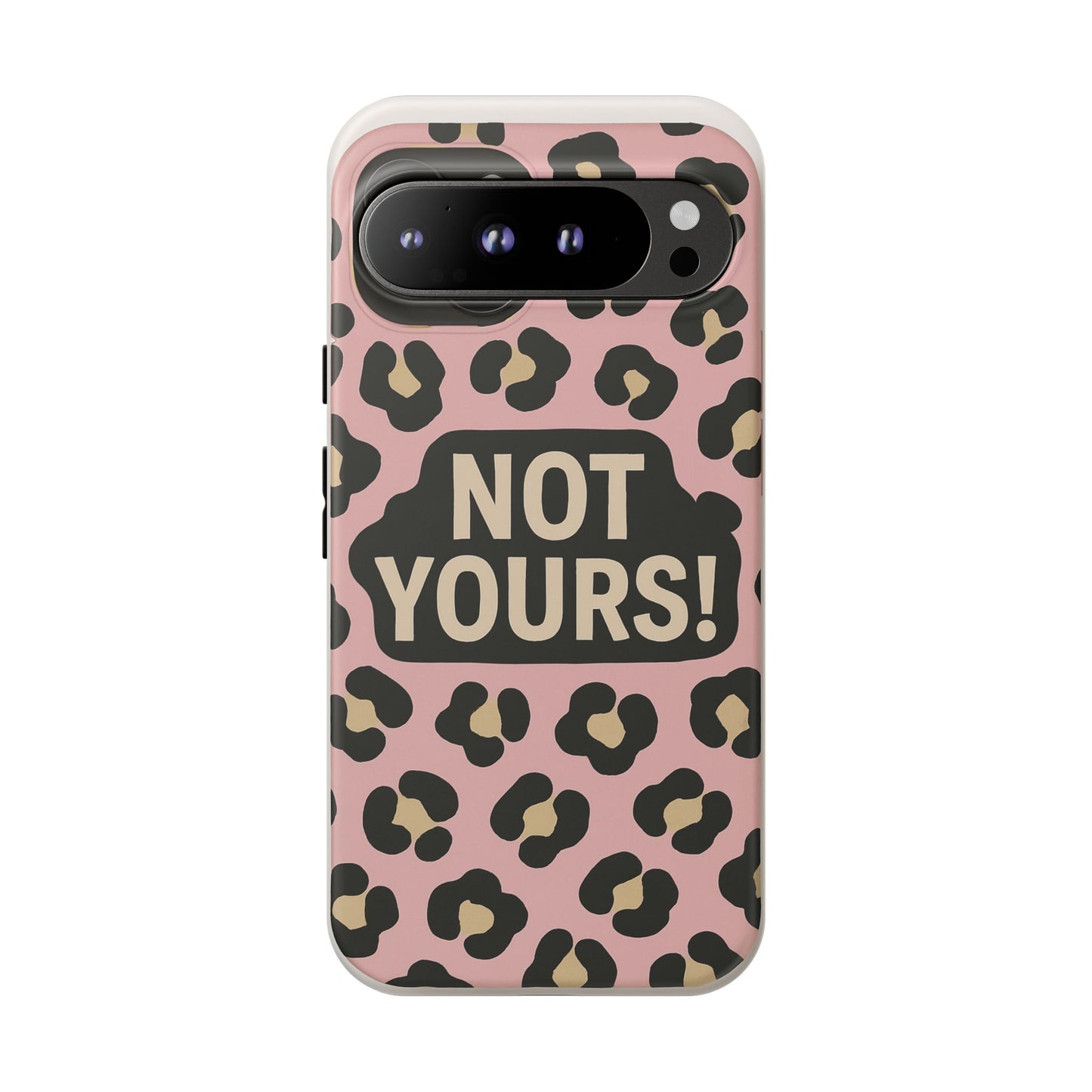 Leopard Tough Case – Trendy Dual-Layer Phone Cover with Humorous Design