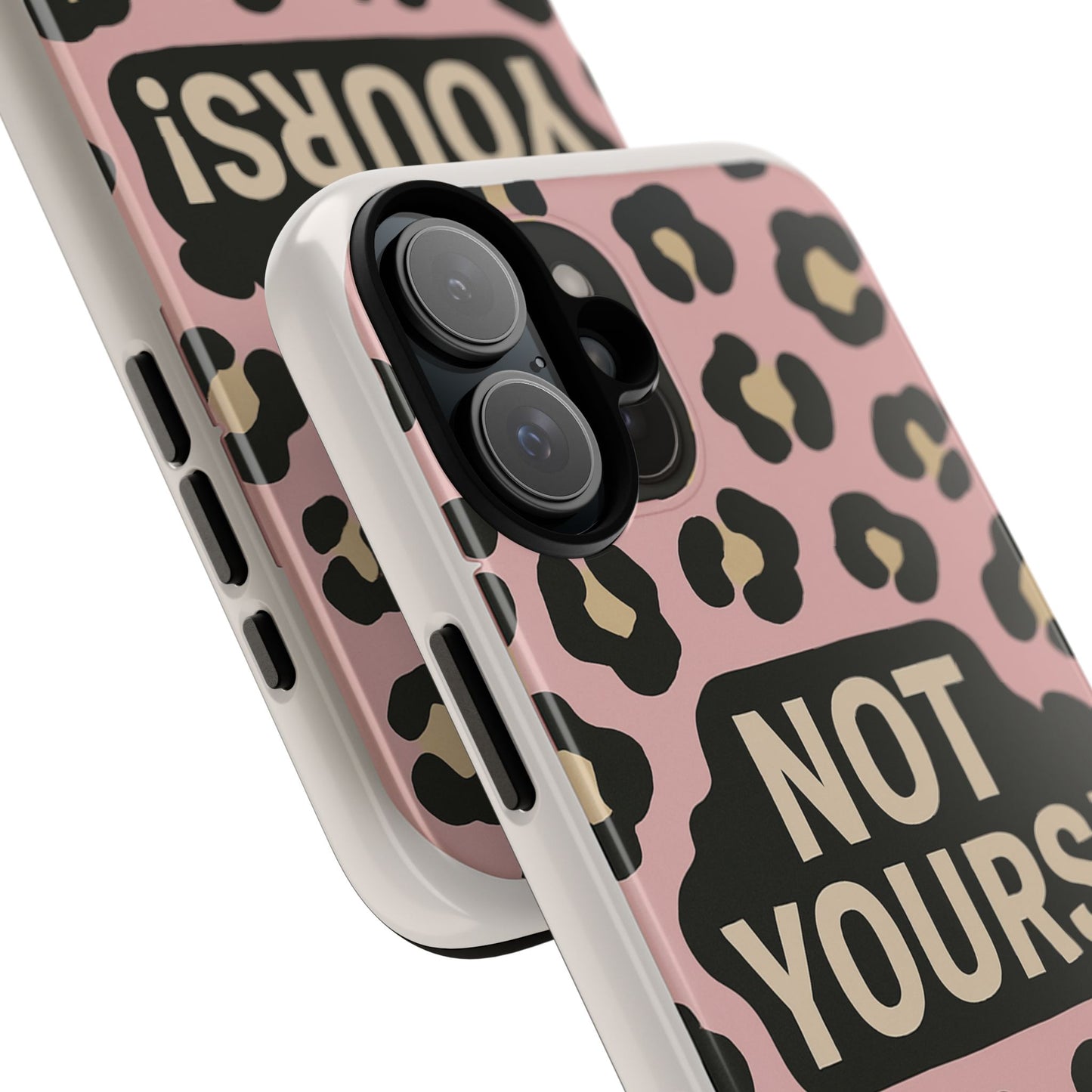 Leopard Tough Case – Trendy Dual-Layer Phone Cover with Humorous Design