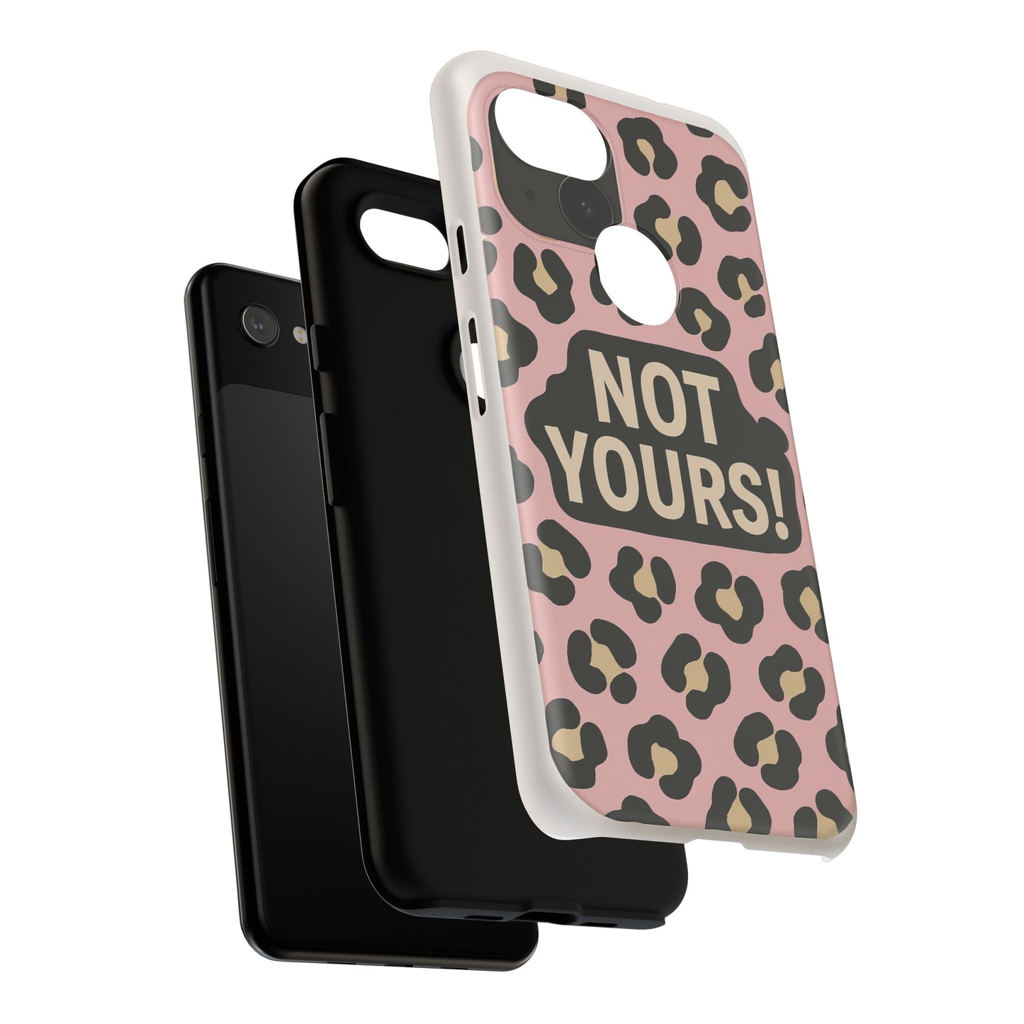 Leopard Tough Case – Trendy Dual-Layer Phone Cover with Humorous Design