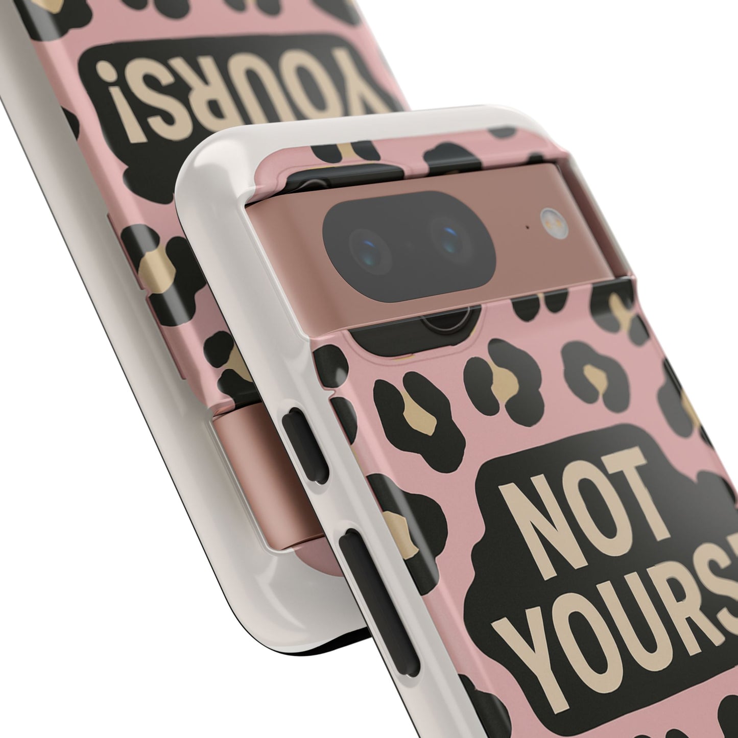 Leopard Tough Case – Trendy Dual-Layer Phone Cover with Humorous Design