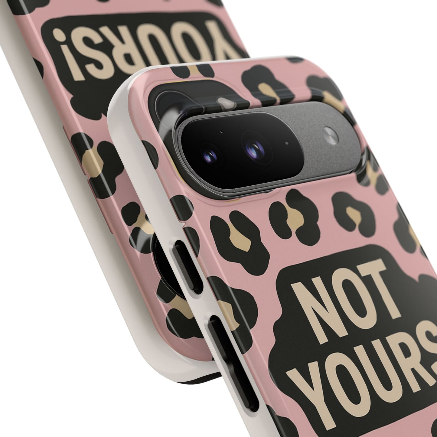 Leopard Tough Case – Trendy Dual-Layer Phone Cover with Humorous Design