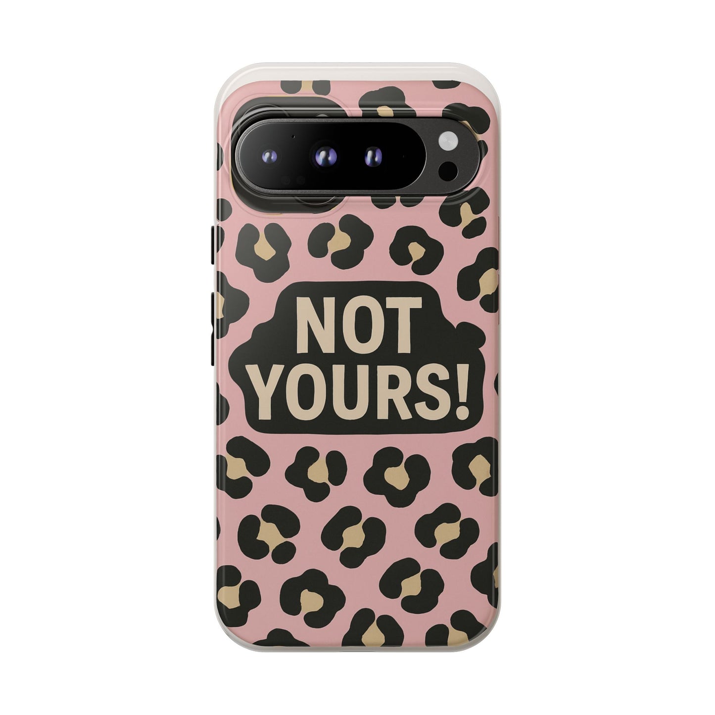 Leopard Tough Case – Trendy Dual-Layer Phone Cover with Humorous Design