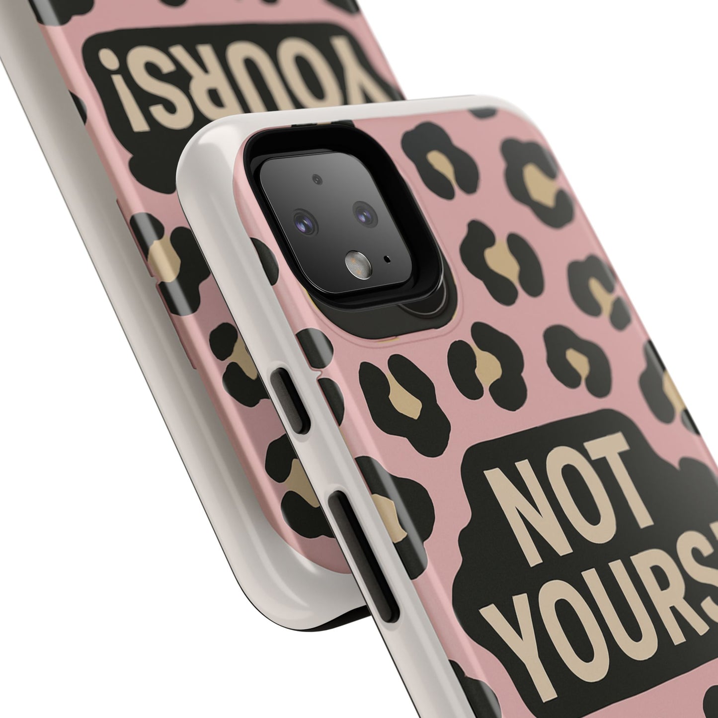 Leopard Tough Case – Trendy Dual-Layer Phone Cover with Humorous Design