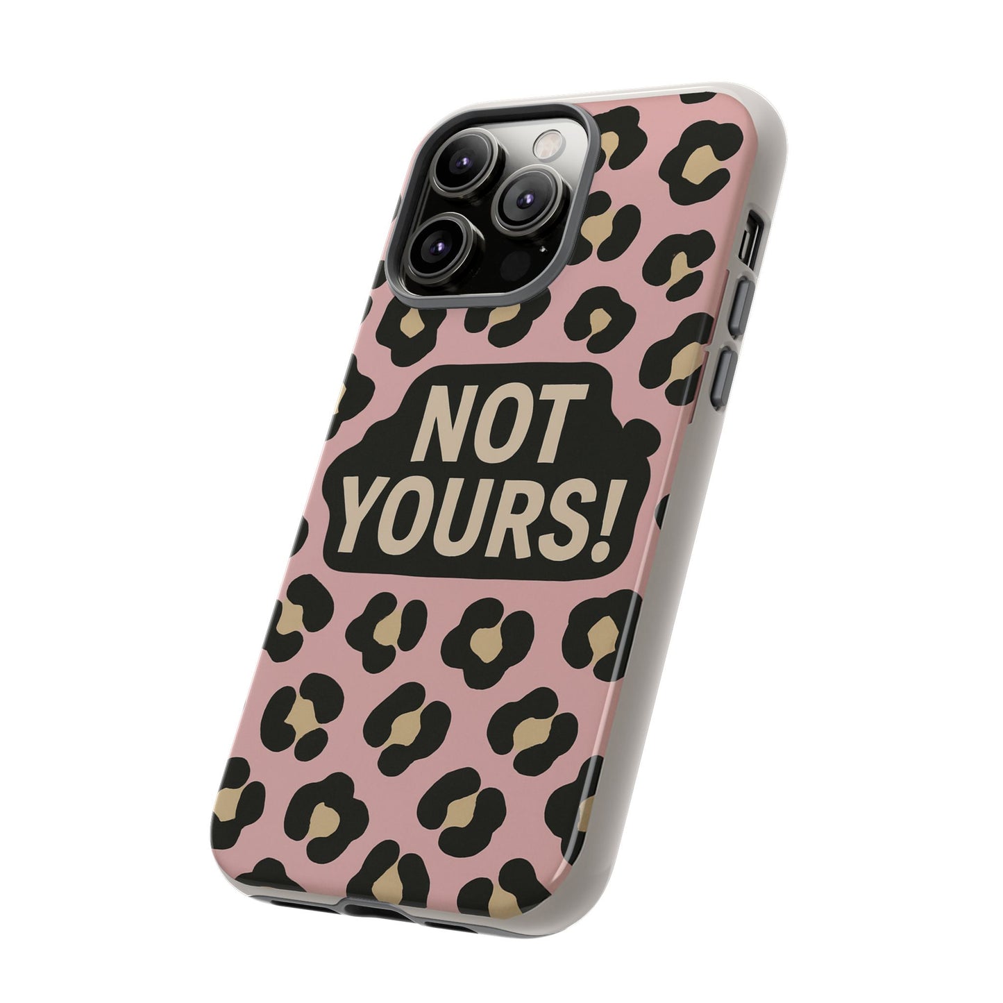 Leopard Tough Case – Trendy Dual-Layer Phone Cover with Humorous Design