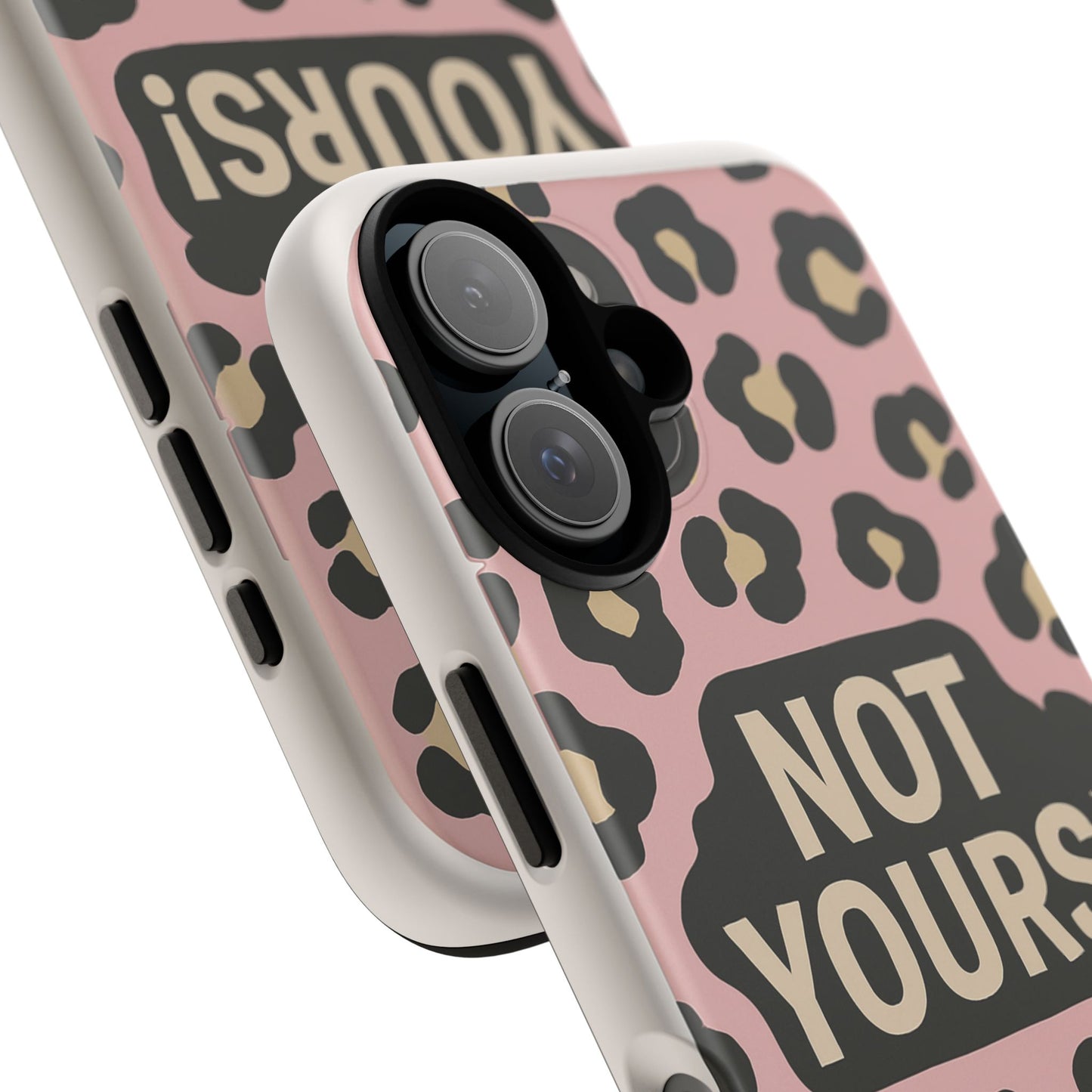 Leopard Tough Case – Trendy Dual-Layer Phone Cover with Humorous Design