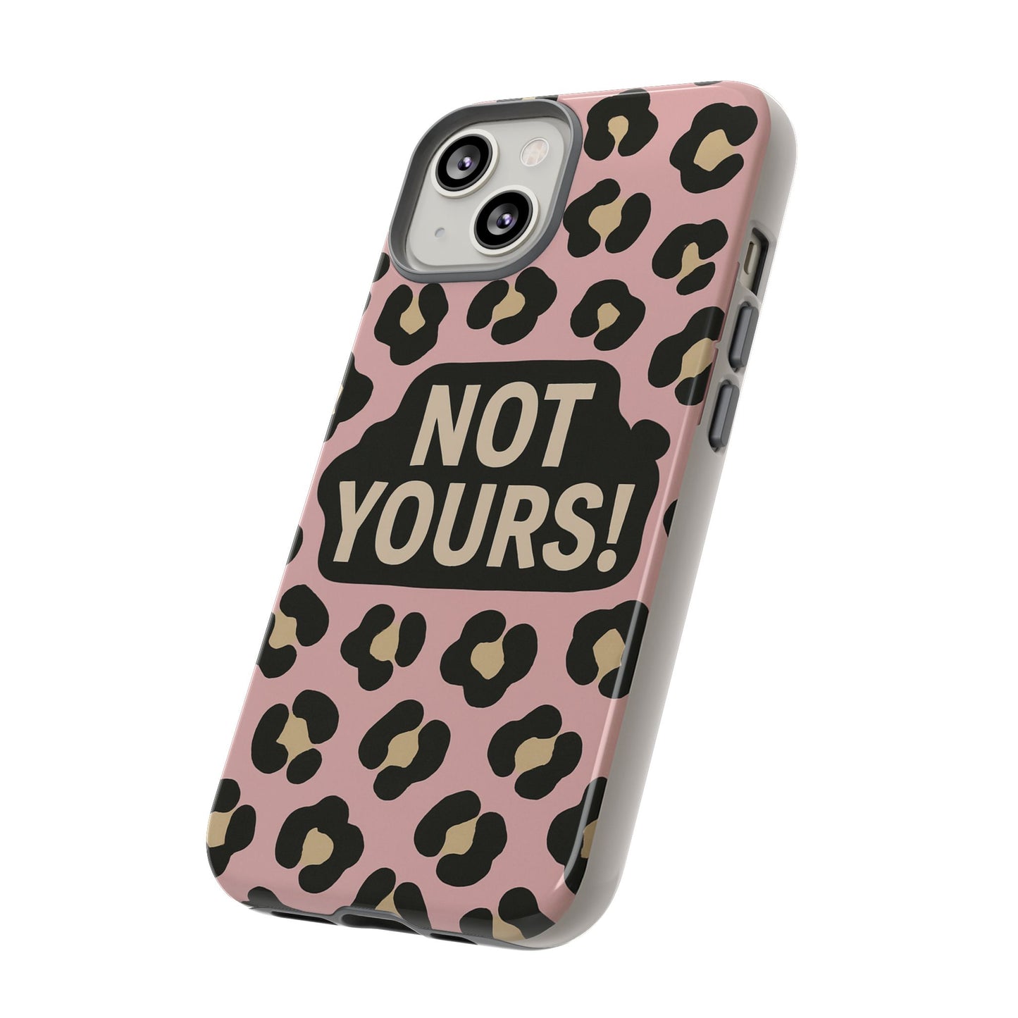Leopard Tough Case – Trendy Dual-Layer Phone Cover with Humorous Design