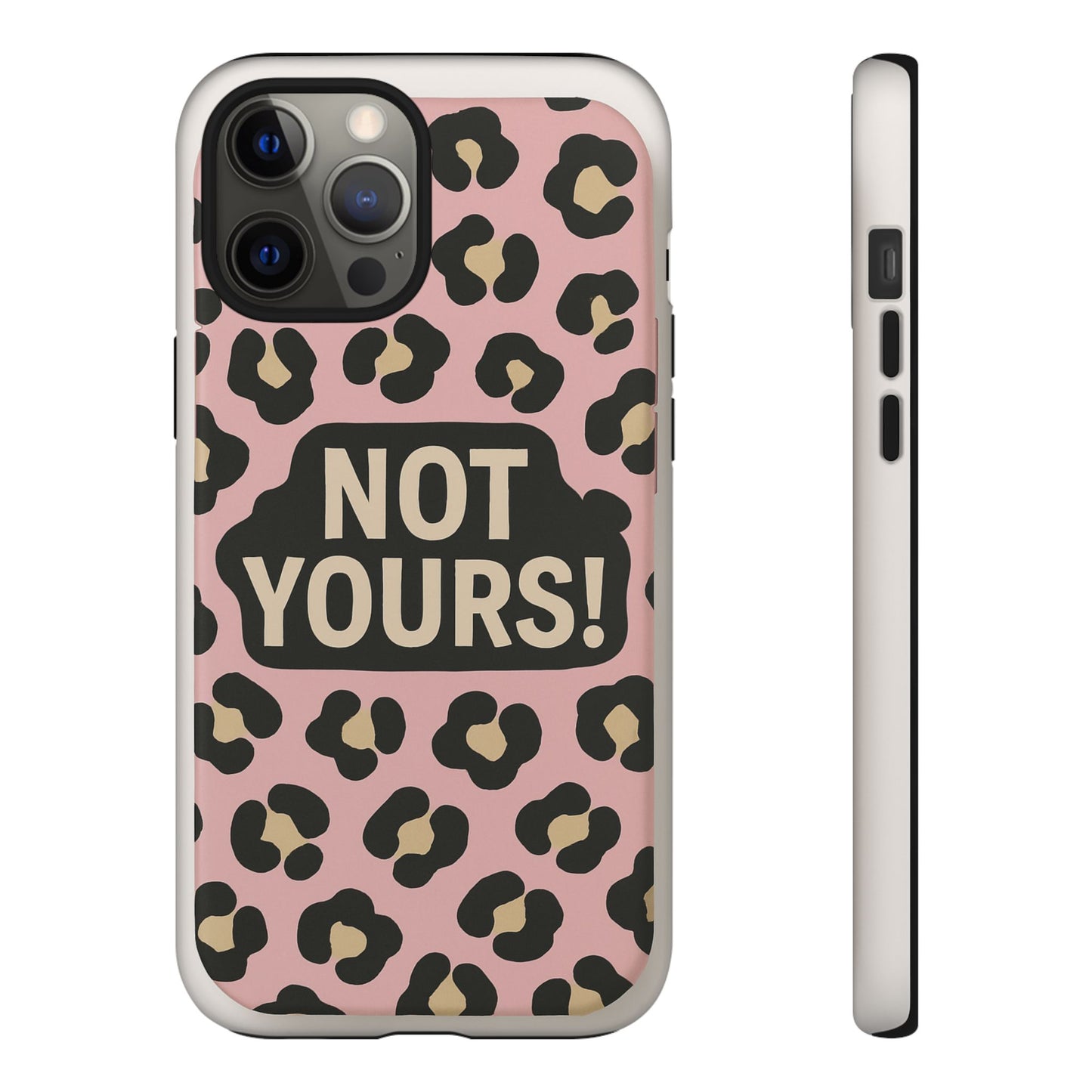 Leopard Tough Case – Trendy Dual-Layer Phone Cover with Humorous Design