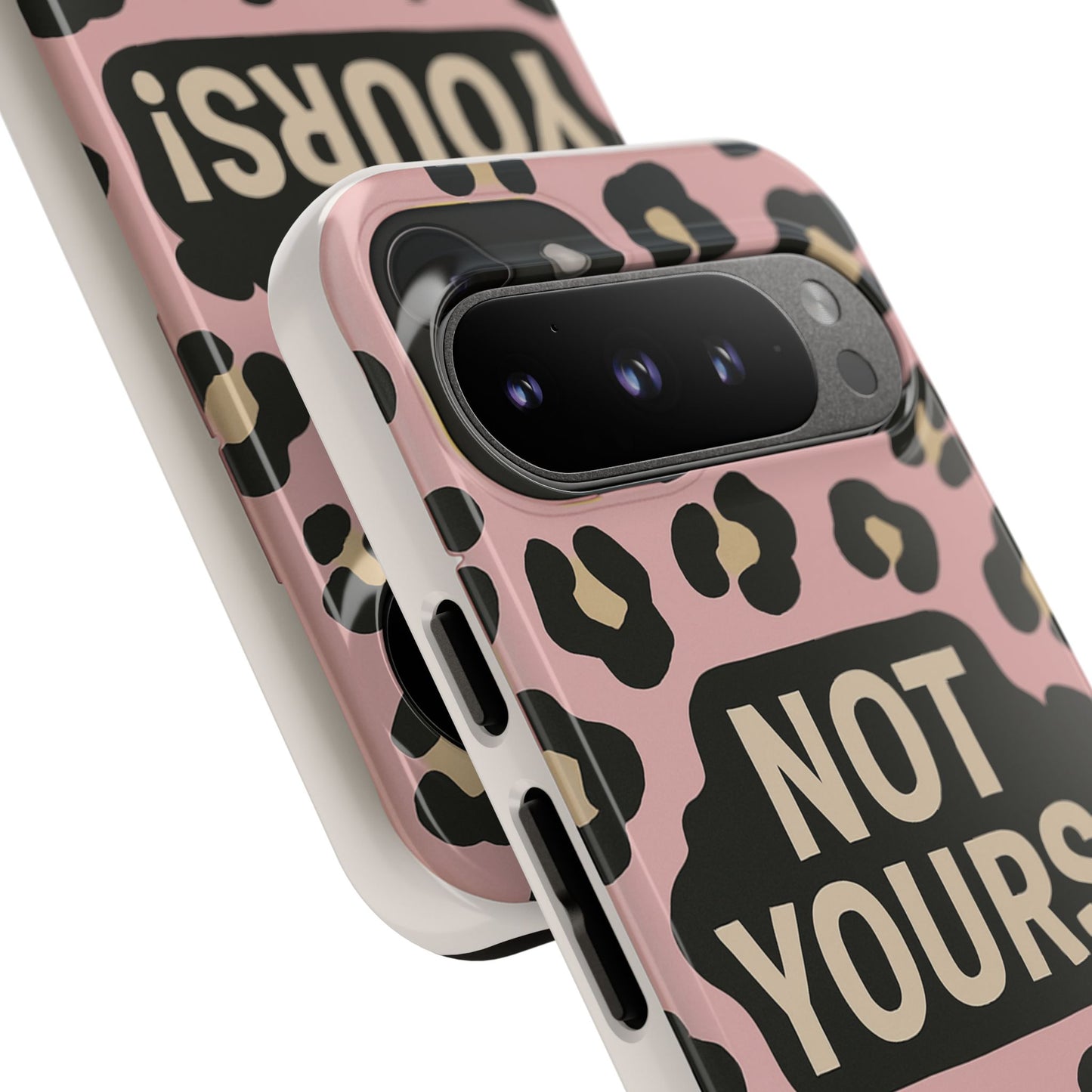 Leopard Tough Case – Trendy Dual-Layer Phone Cover with Humorous Design