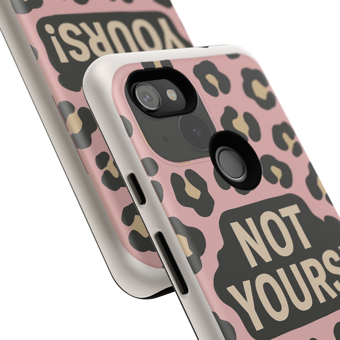 Leopard Tough Case – Trendy Dual-Layer Phone Cover with Humorous Design