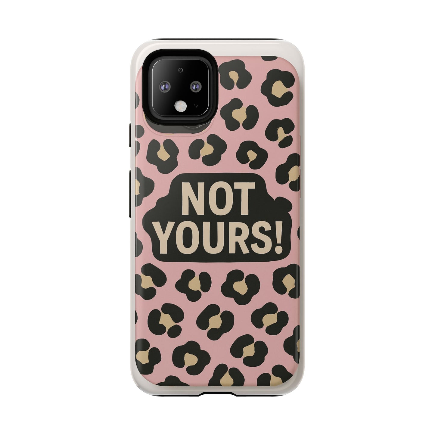 Leopard Tough Case – Trendy Dual-Layer Phone Cover with Humorous Design