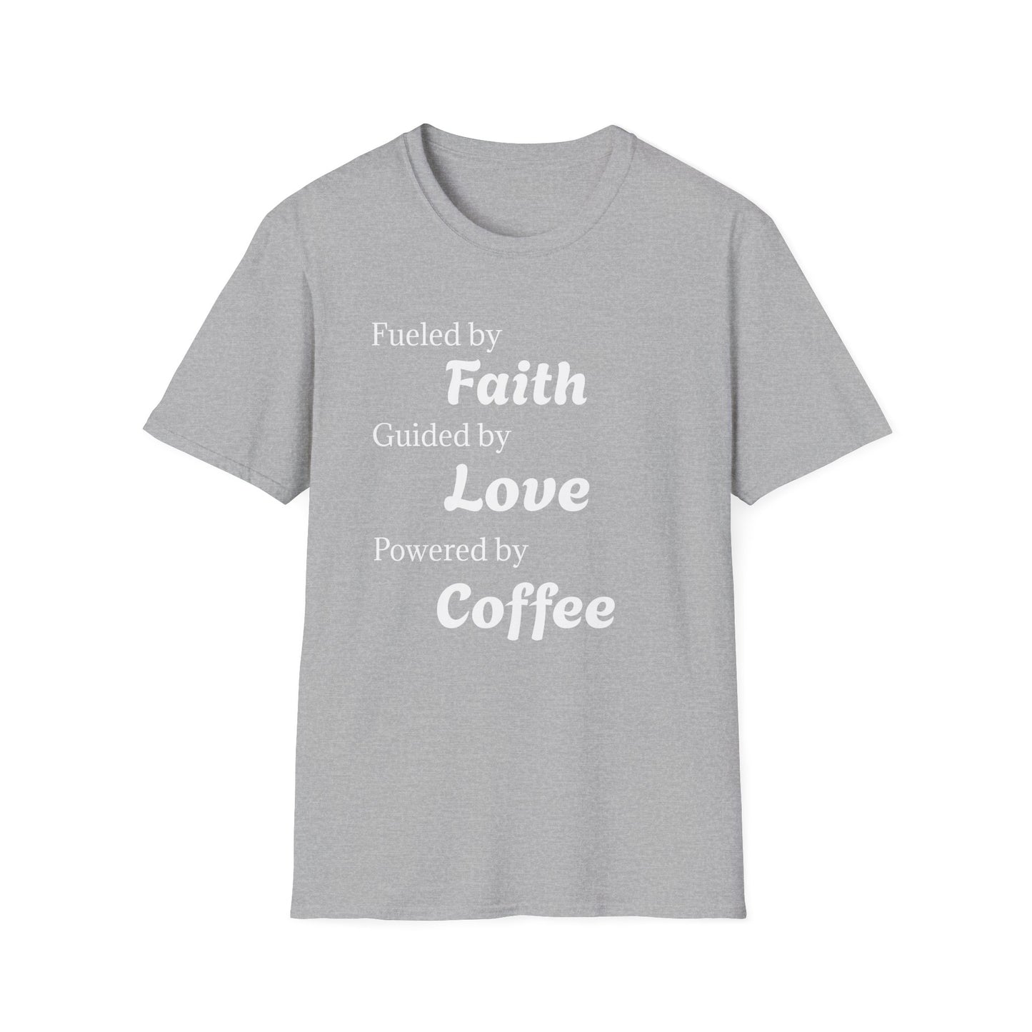 Faith Love Coffee T-Shirt – Unisex Soft-Style Tee