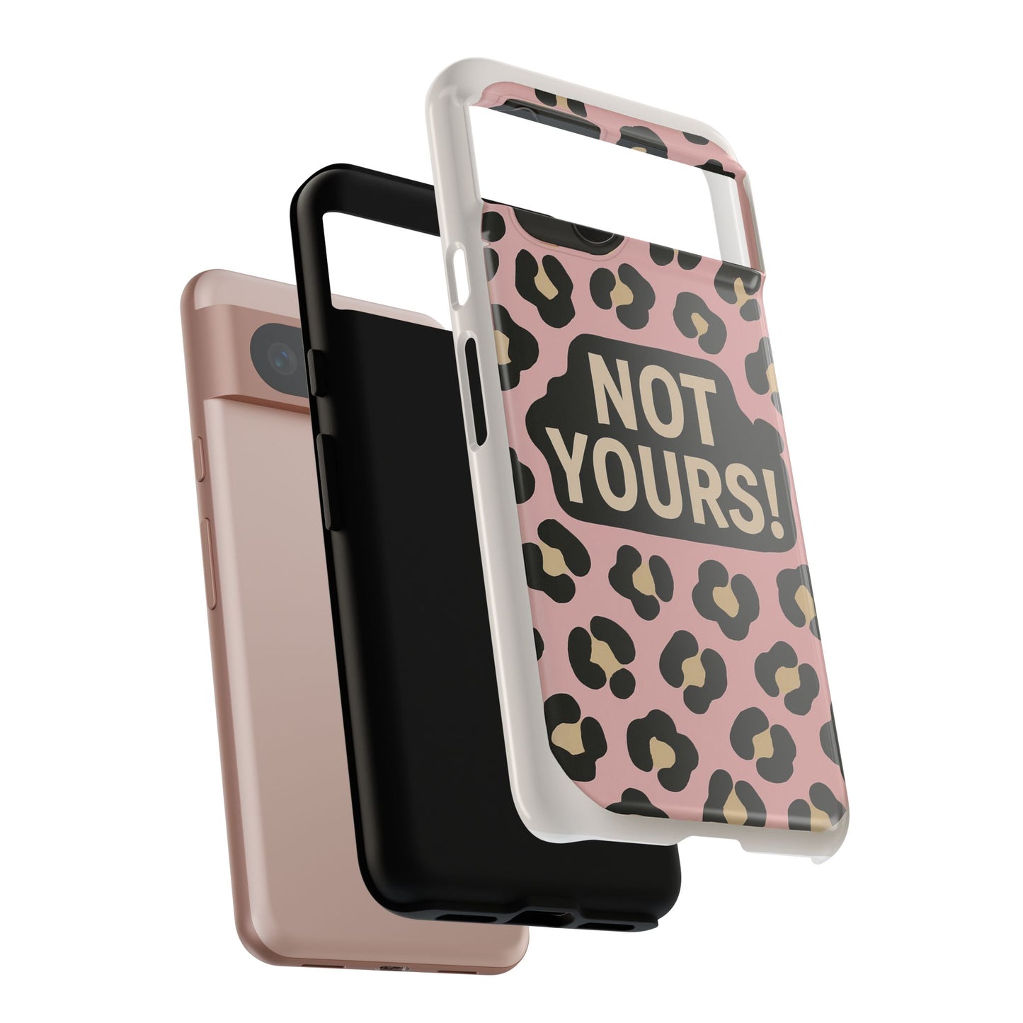 Leopard Tough Case – Trendy Dual-Layer Phone Cover with Humorous Design