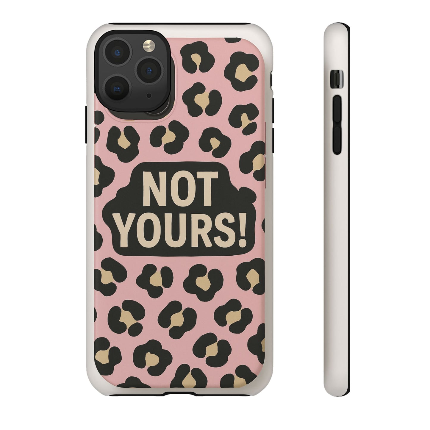 Leopard Tough Case – Trendy Dual-Layer Phone Cover with Humorous Design