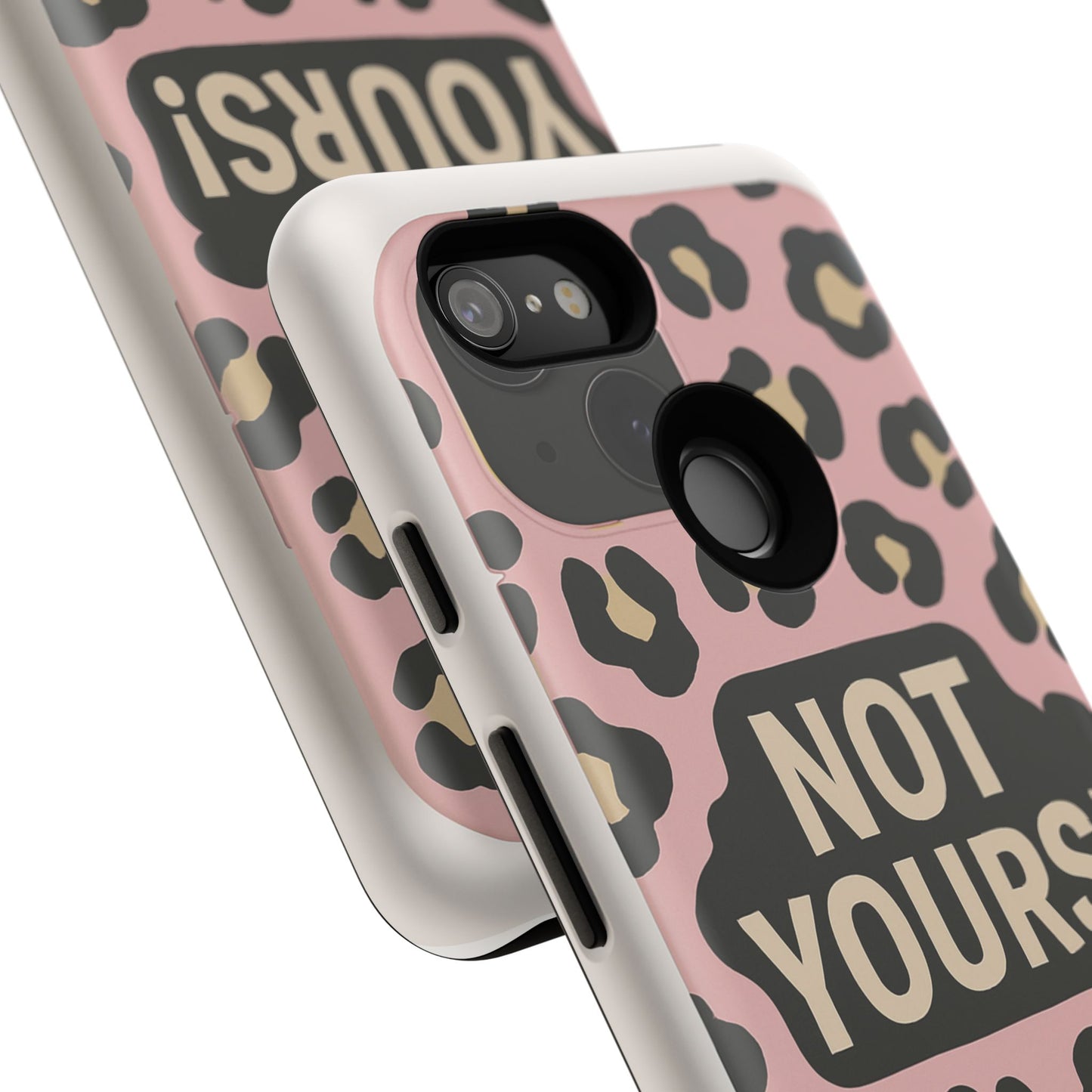Leopard Tough Case – Trendy Dual-Layer Phone Cover with Humorous Design