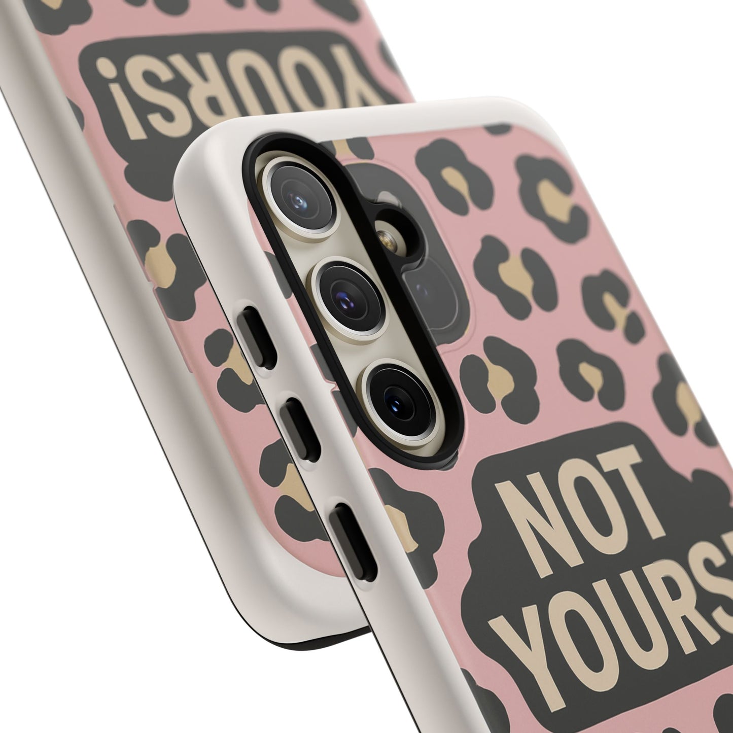 Leopard Tough Case – Trendy Dual-Layer Phone Cover with Humorous Design