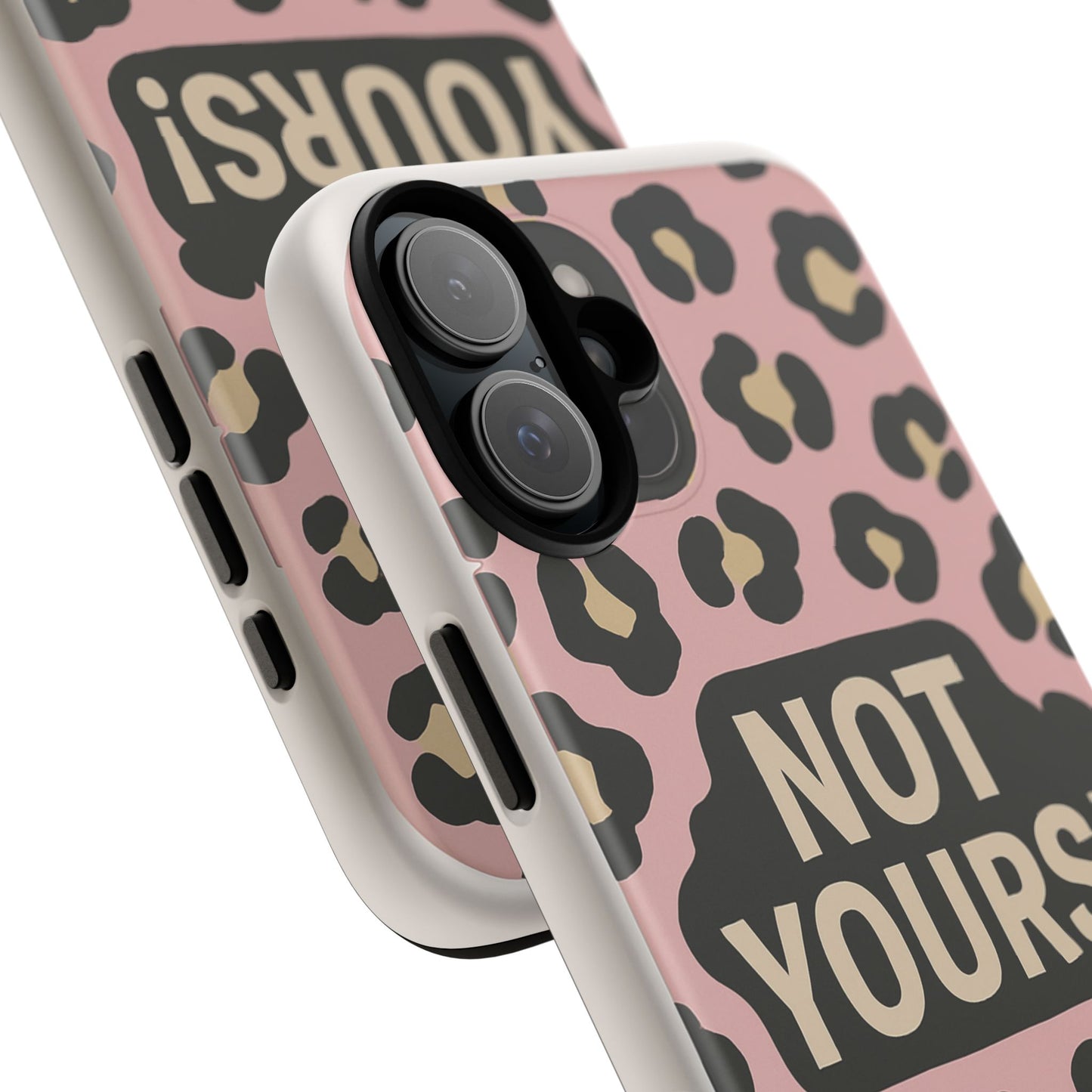 Leopard Tough Case – Trendy Dual-Layer Phone Cover with Humorous Design