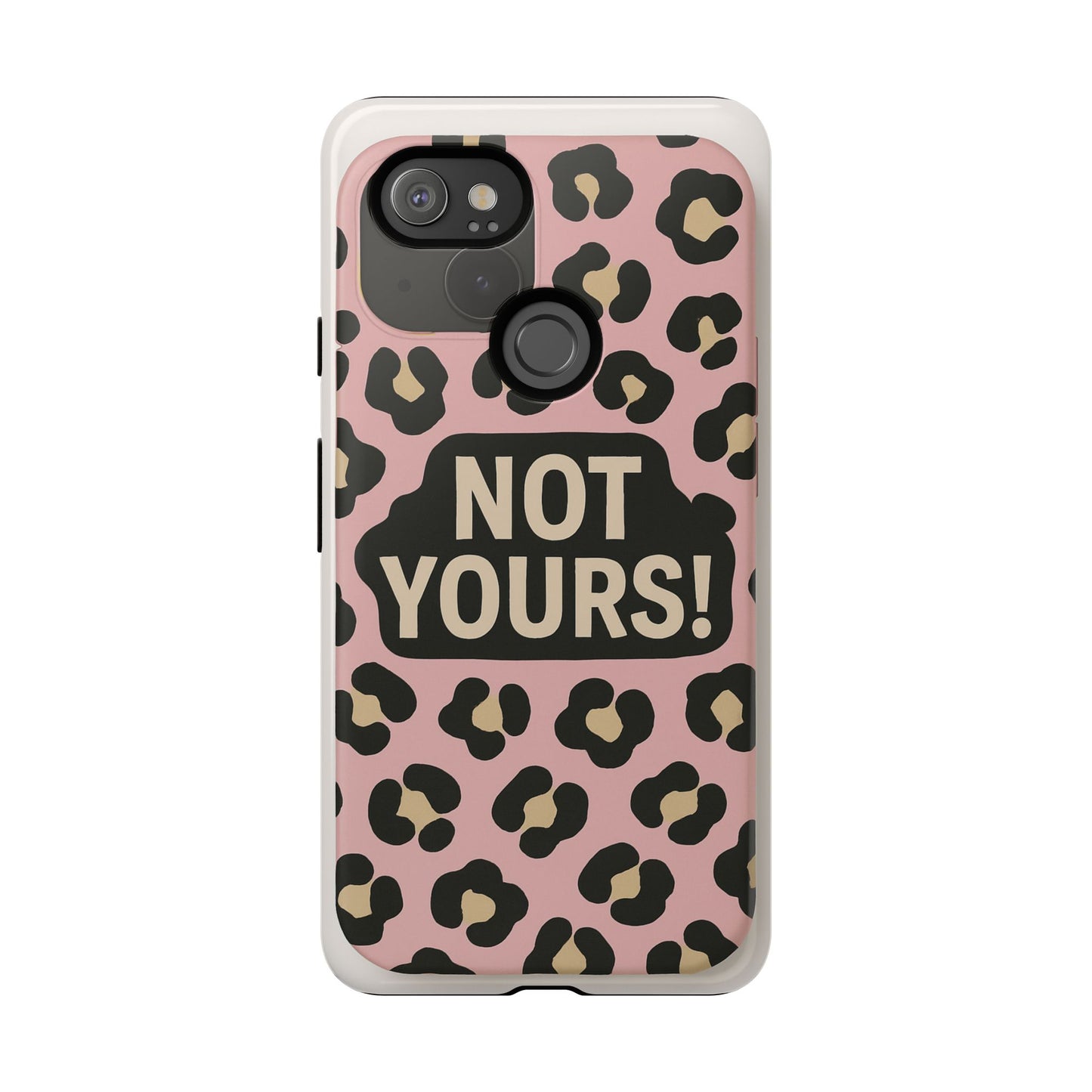 Leopard Tough Case – Trendy Dual-Layer Phone Cover with Humorous Design