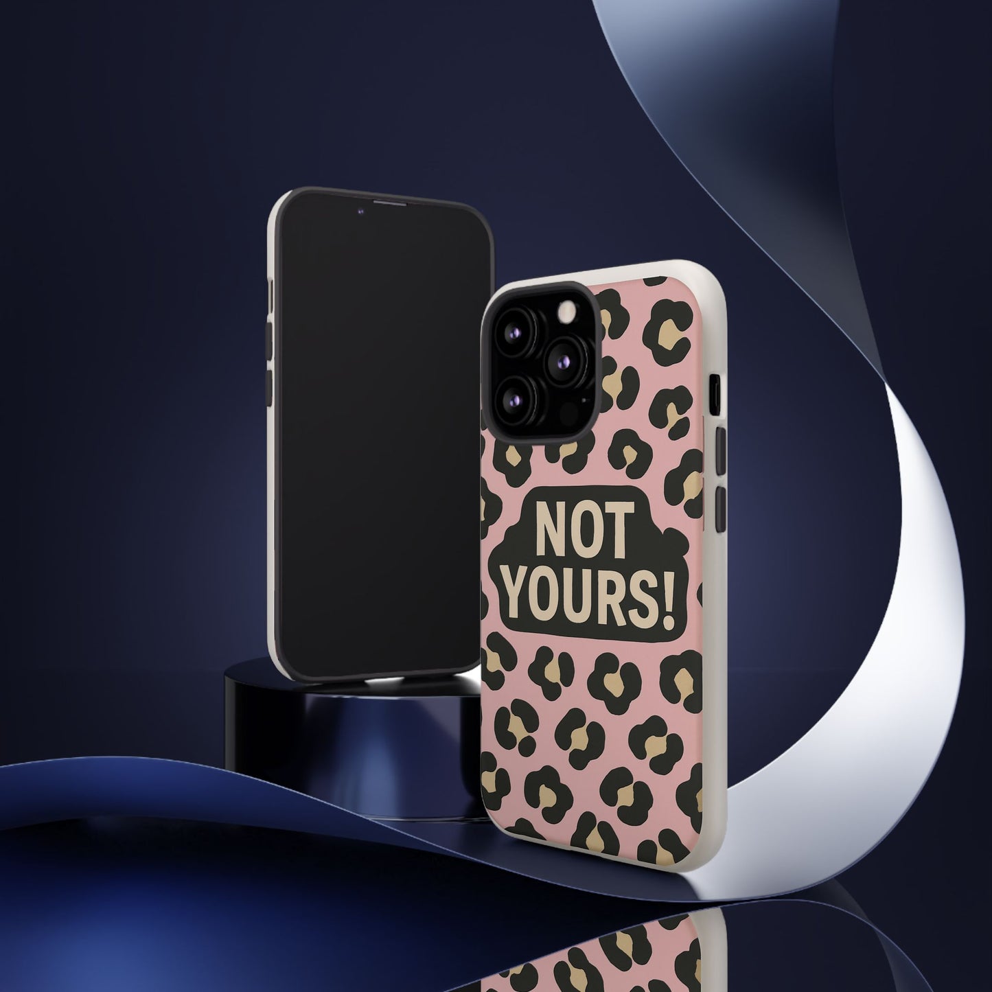 Leopard Tough Case – Trendy Dual-Layer Phone Cover with Humorous Design