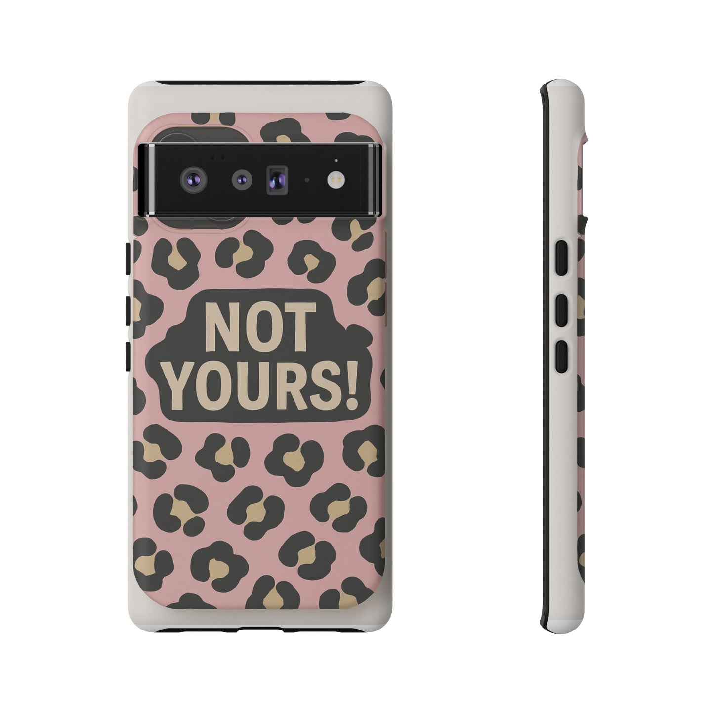 Leopard Tough Case – Trendy Dual-Layer Phone Cover with Humorous Design