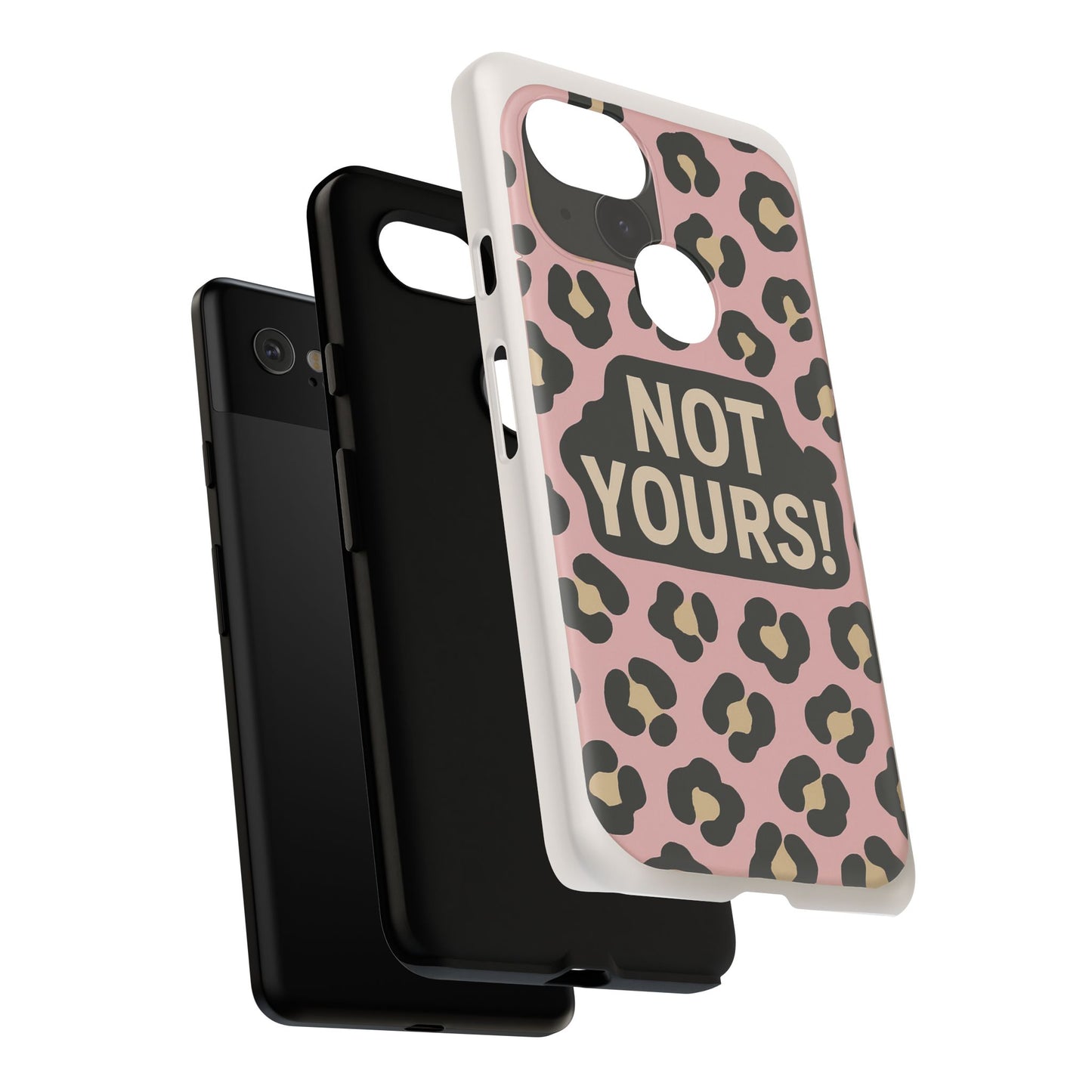 Leopard Tough Case – Trendy Dual-Layer Phone Cover with Humorous Design