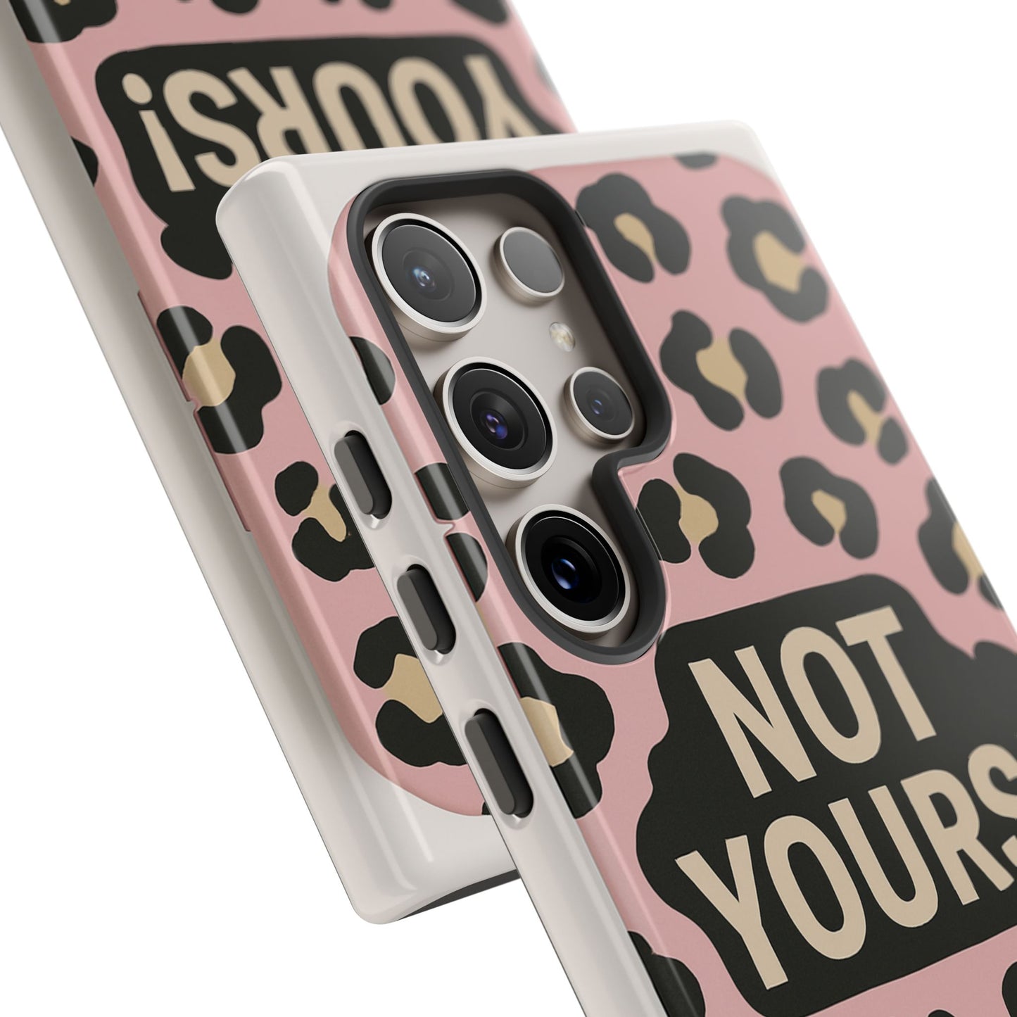 Leopard Tough Case – Trendy Dual-Layer Phone Cover with Humorous Design