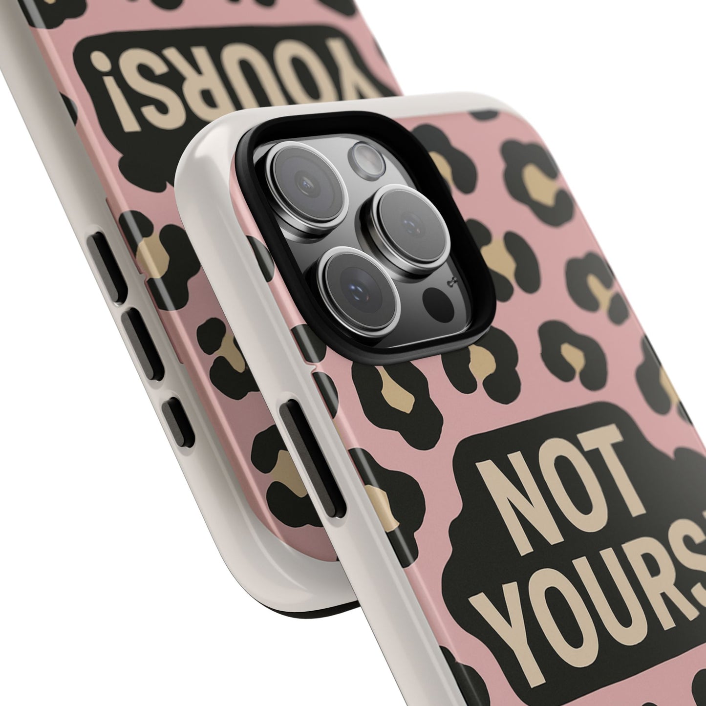 Leopard Tough Case – Trendy Dual-Layer Phone Cover with Humorous Design