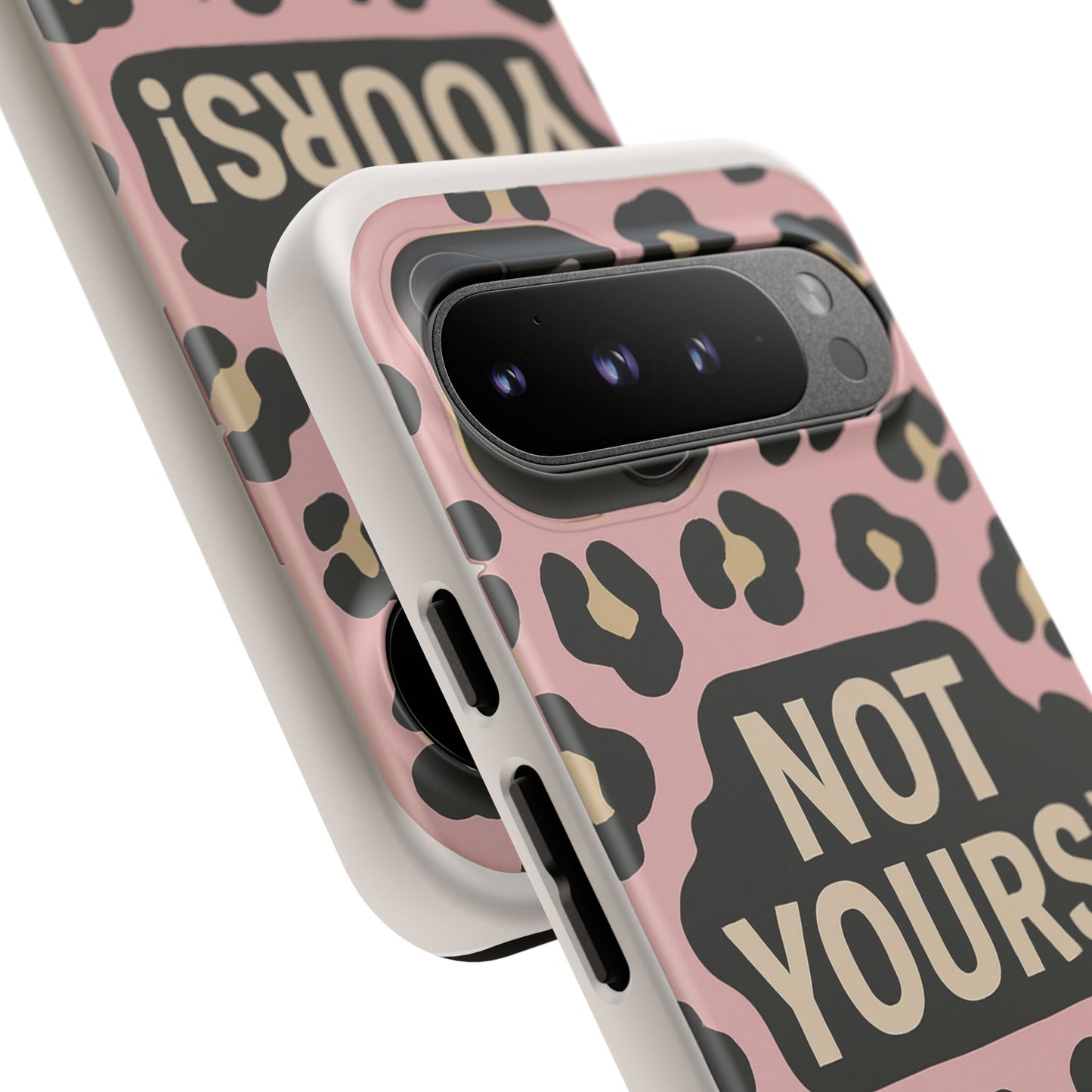 Leopard Tough Case – Trendy Dual-Layer Phone Cover with Humorous Design