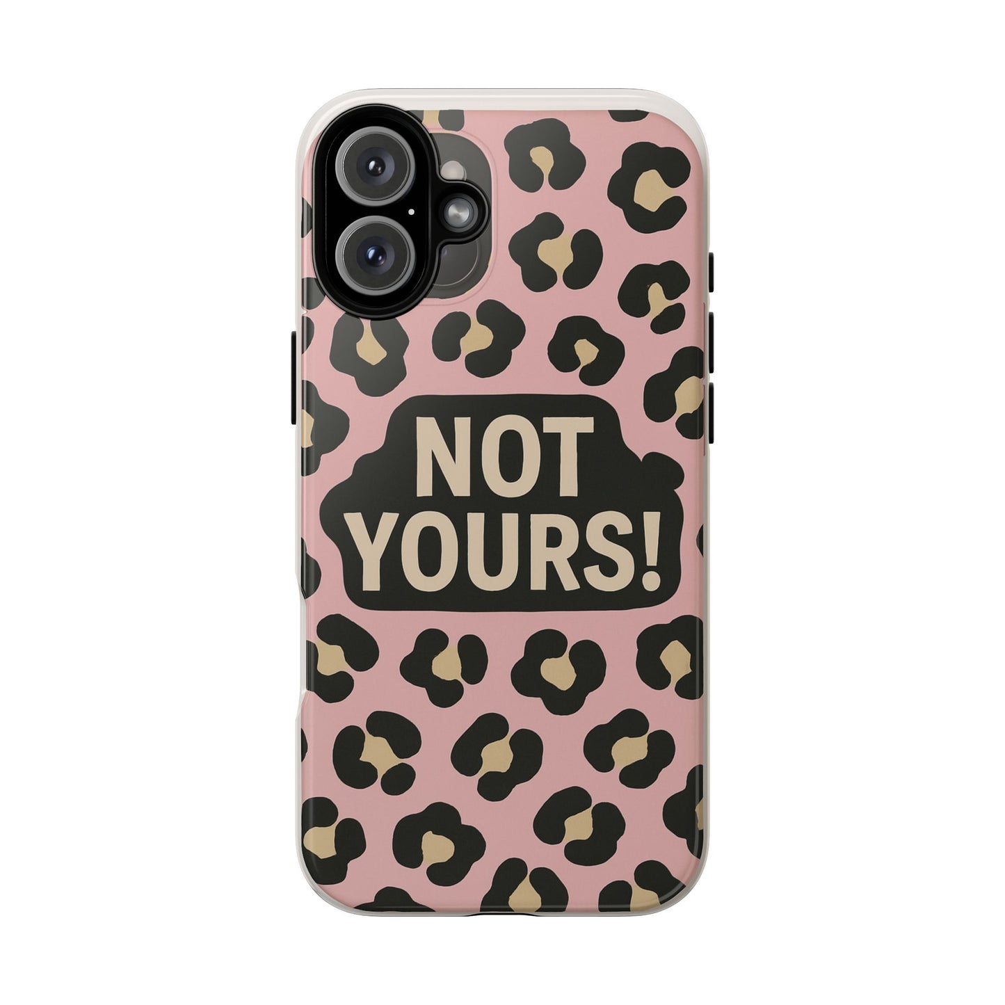 Leopard Tough Case – Trendy Dual-Layer Phone Cover with Humorous Design