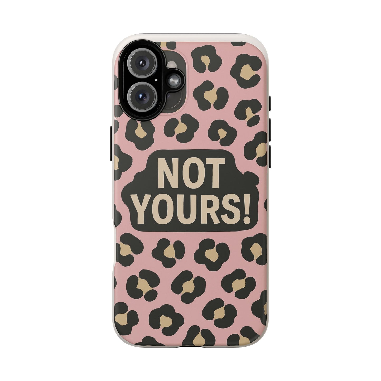 Leopard Tough Case – Trendy Dual-Layer Phone Cover with Humorous Design